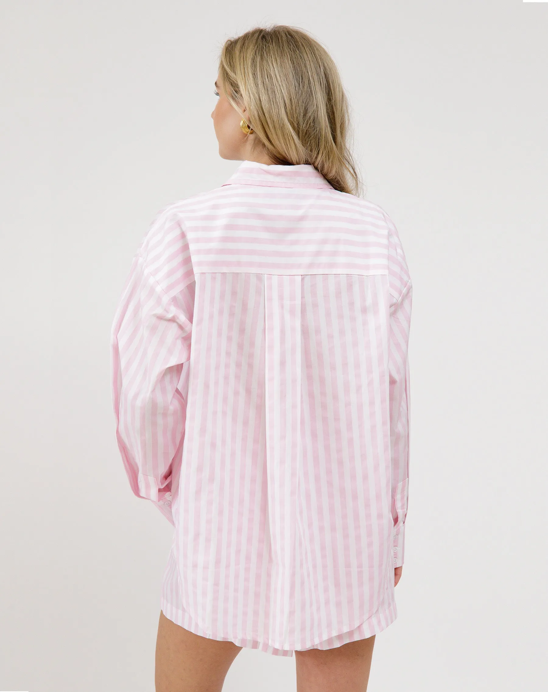 Poplin Button Up Shirt sold by Brunette The Label product image thumbnail 3