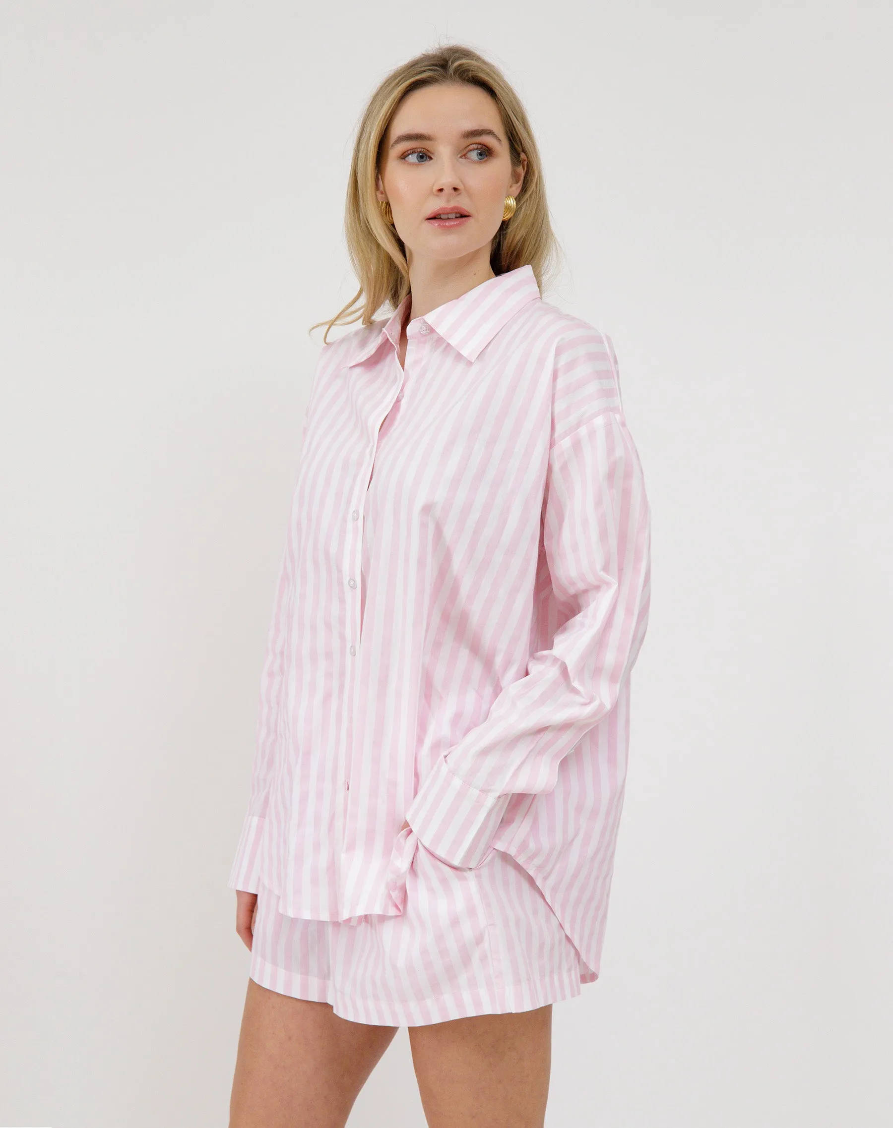 Poplin Button Up Shirt sold by Brunette The Label product image thumbnail 2