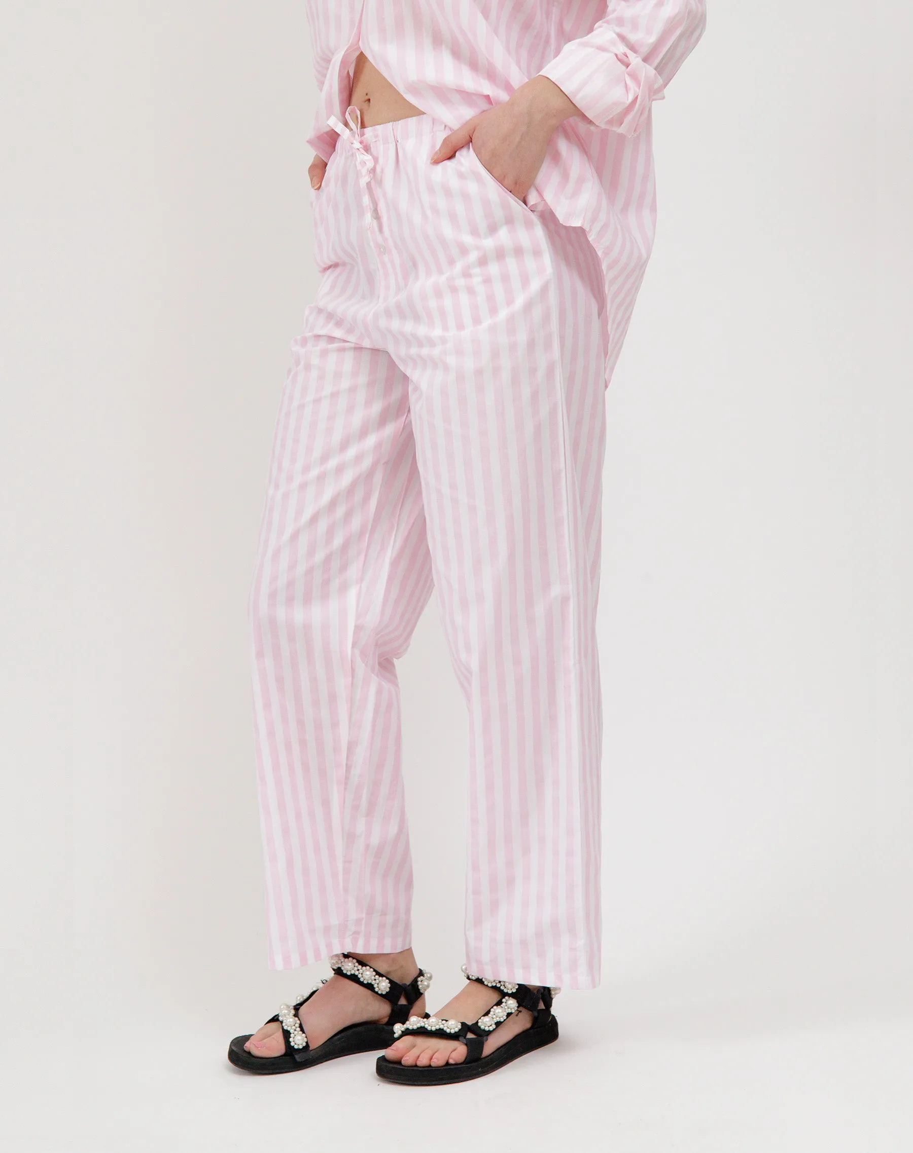 Poplin Drawstring Pants sold by Brunette The Label product image thumbnail 2
