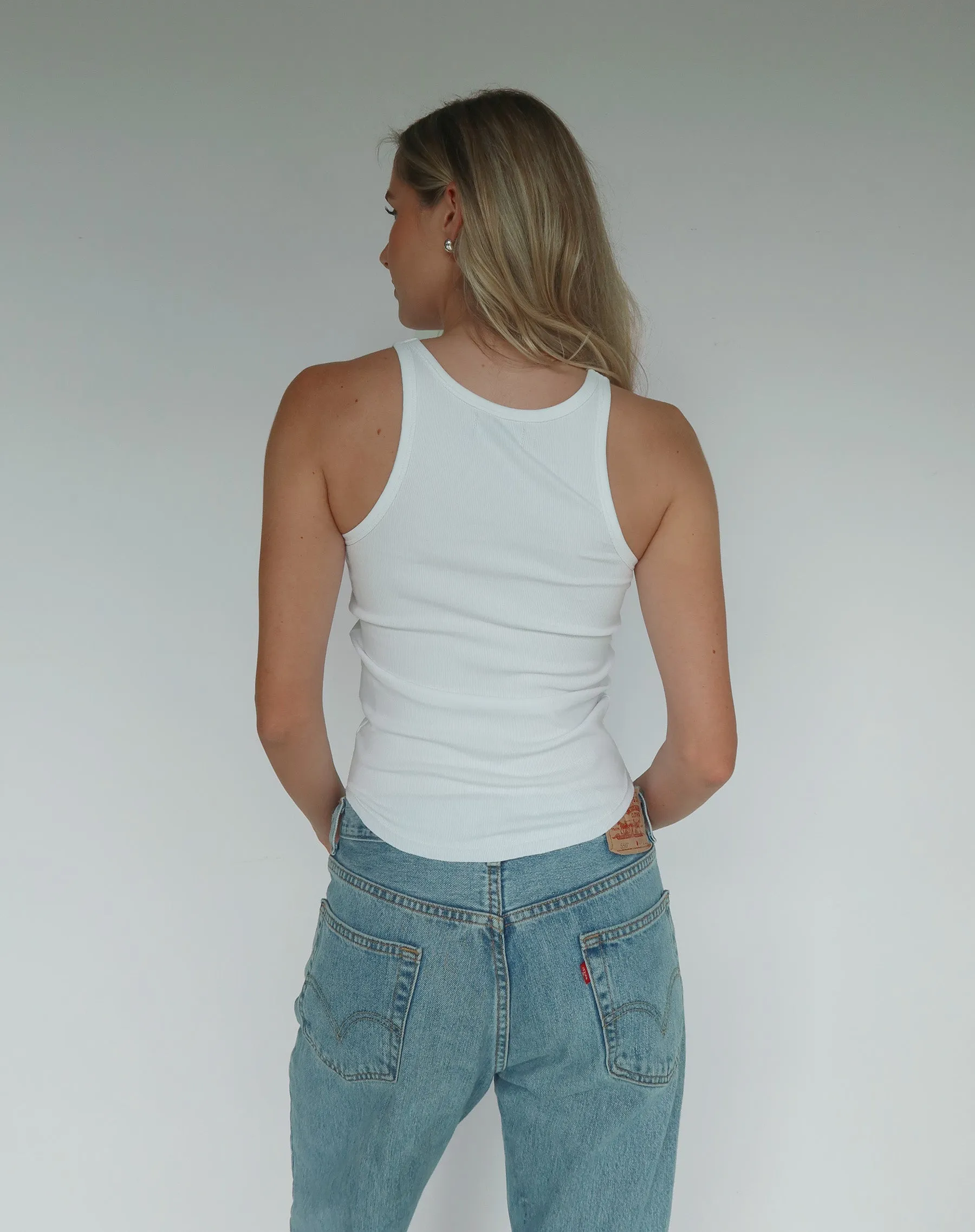 Cowgirl Boot Ribbed Tank Top sold by Brunette The Label product image thumbnail 4