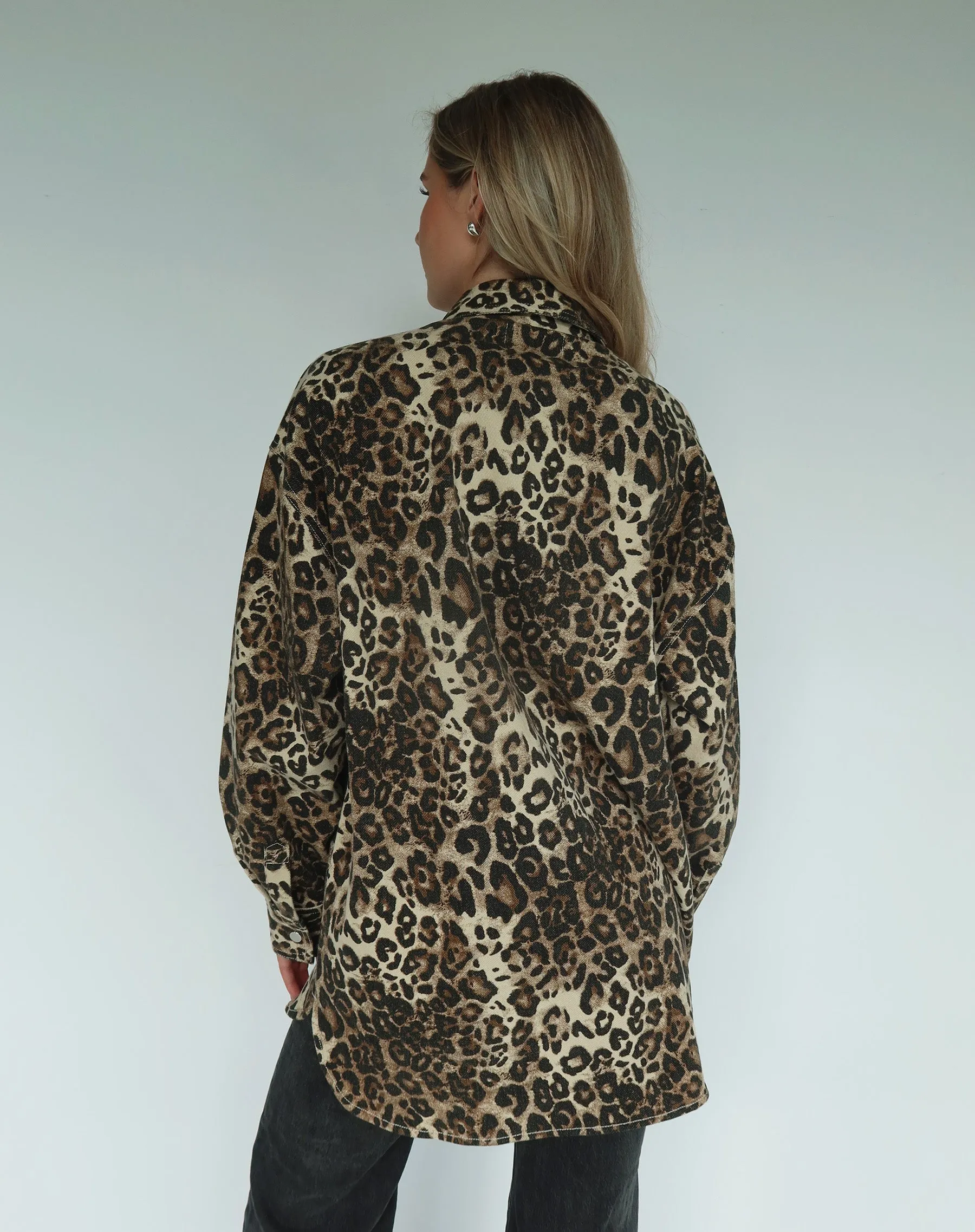 Leopard Shania Jacket sold by Brunette The Label product image thumbnail 3