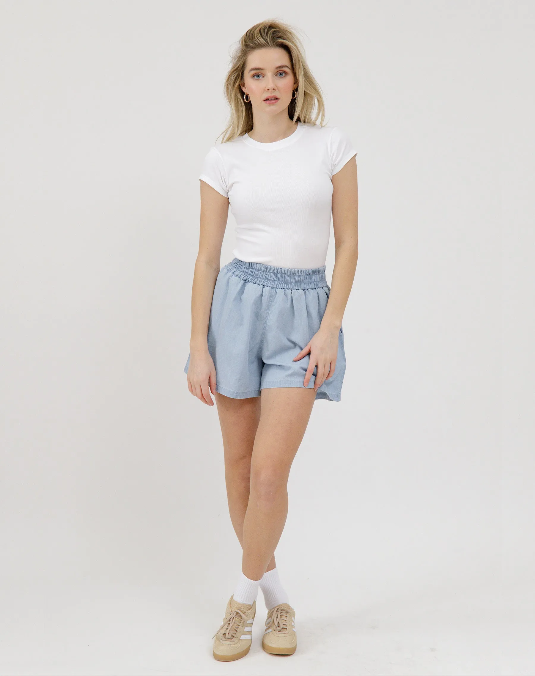 Chambray Short sold by Brunette The Label