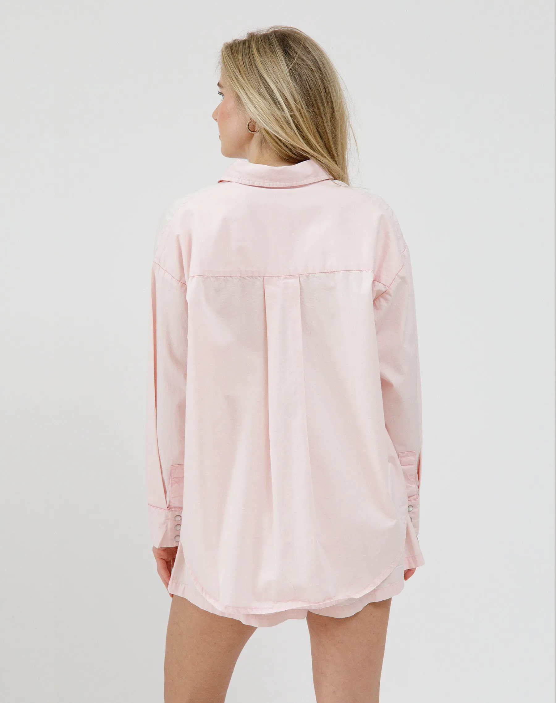 Chambray Button Up Shirt sold by Brunette The Label product image thumbnail 3