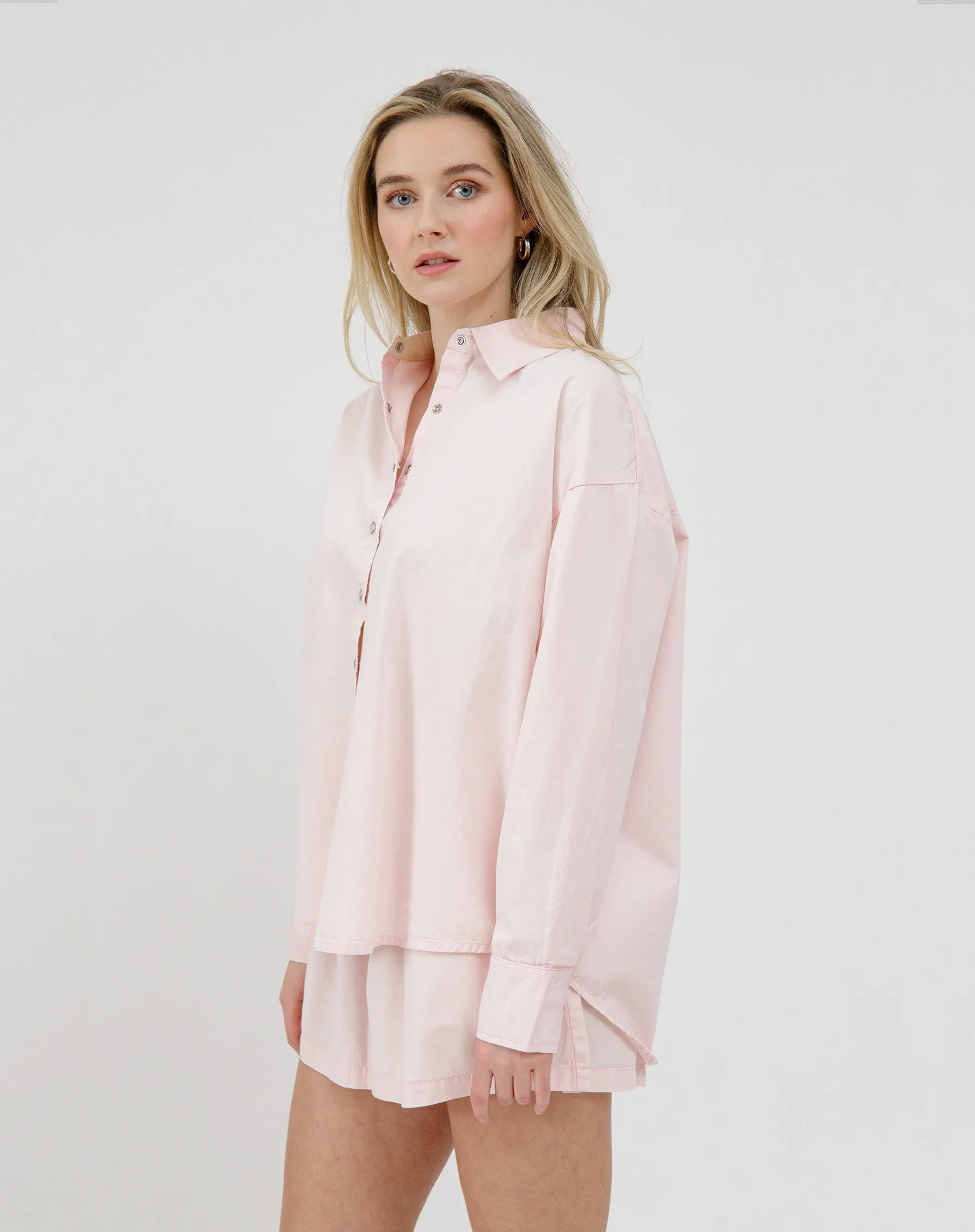 Chambray Button Up Shirt sold by Brunette The Label product image thumbnail 2