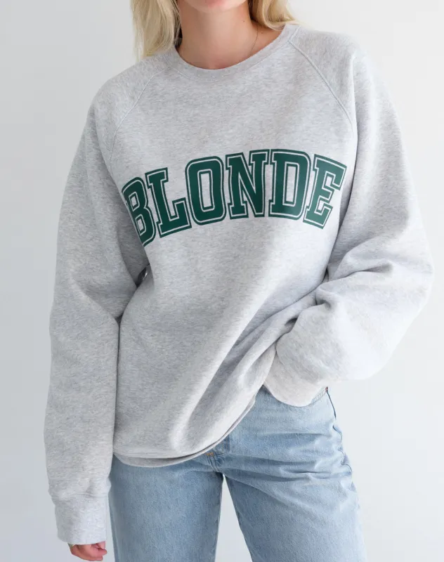 "Blonde" Varsity Hair Colour Not Your Boyfriend's Crew sold by Brunette The Label