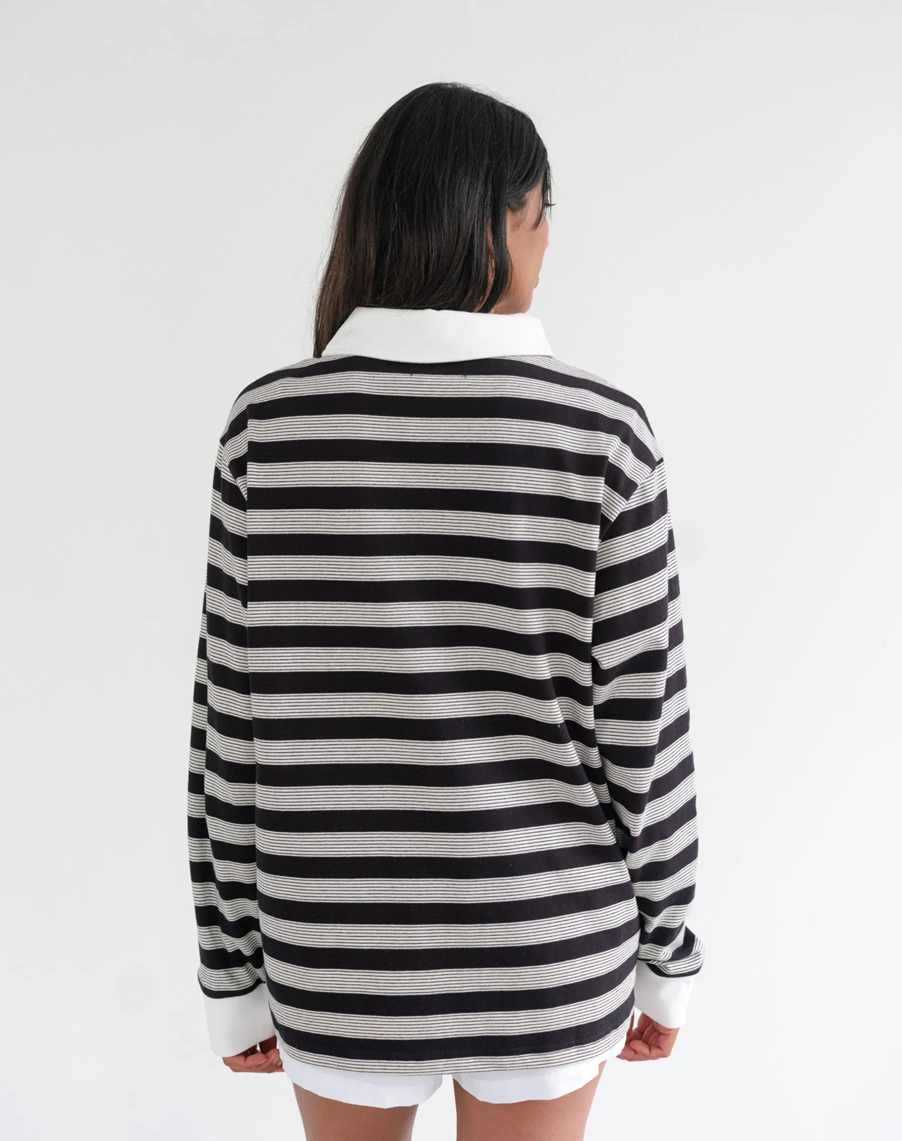 Striped Rugby Shirt sold by Brunette The Label product image thumbnail 4