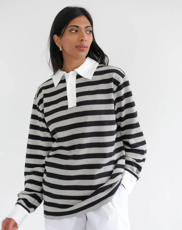 Striped Rugby Shirt sold by Brunette The Label