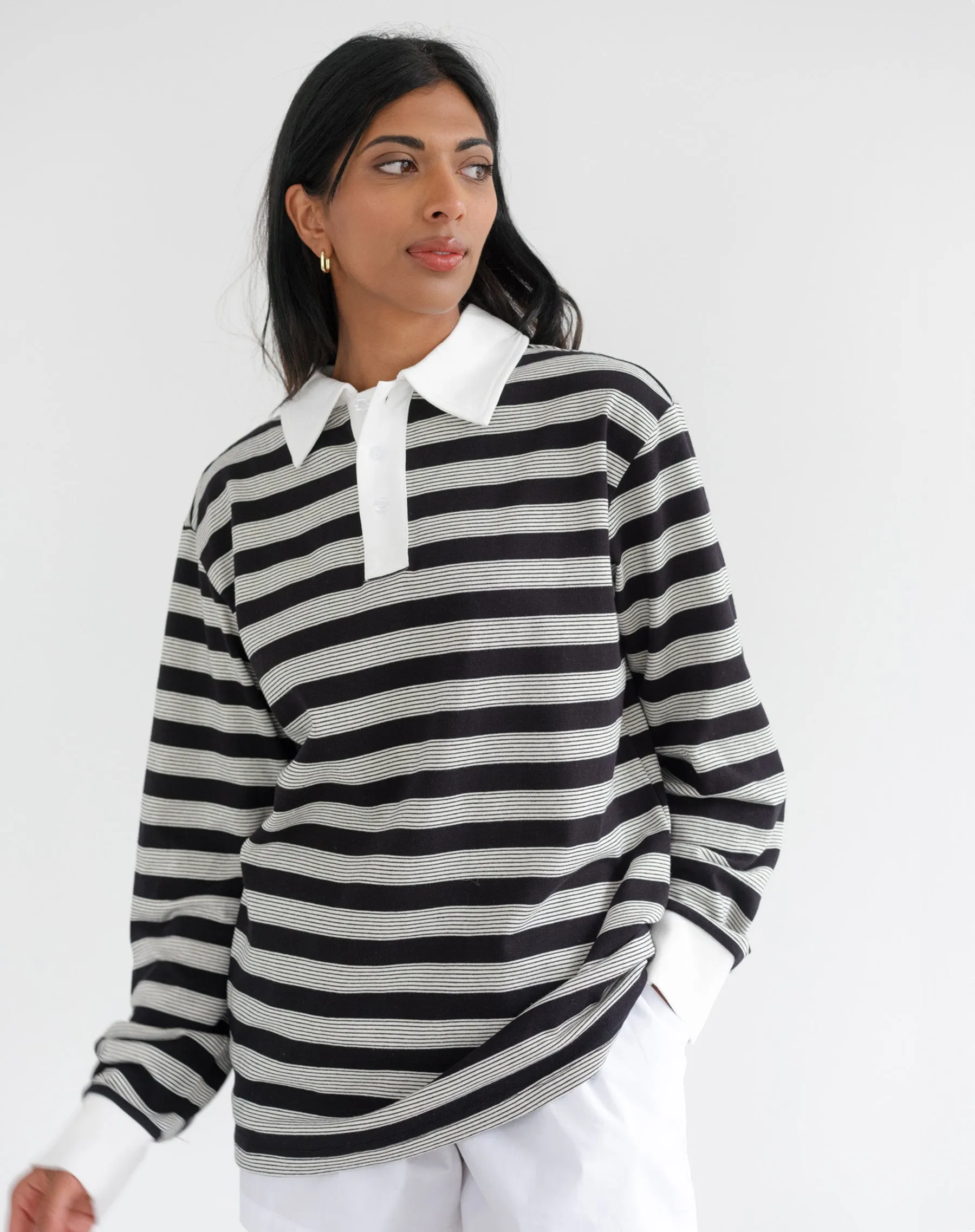 Striped Rugby Shirt sold by Brunette The Label