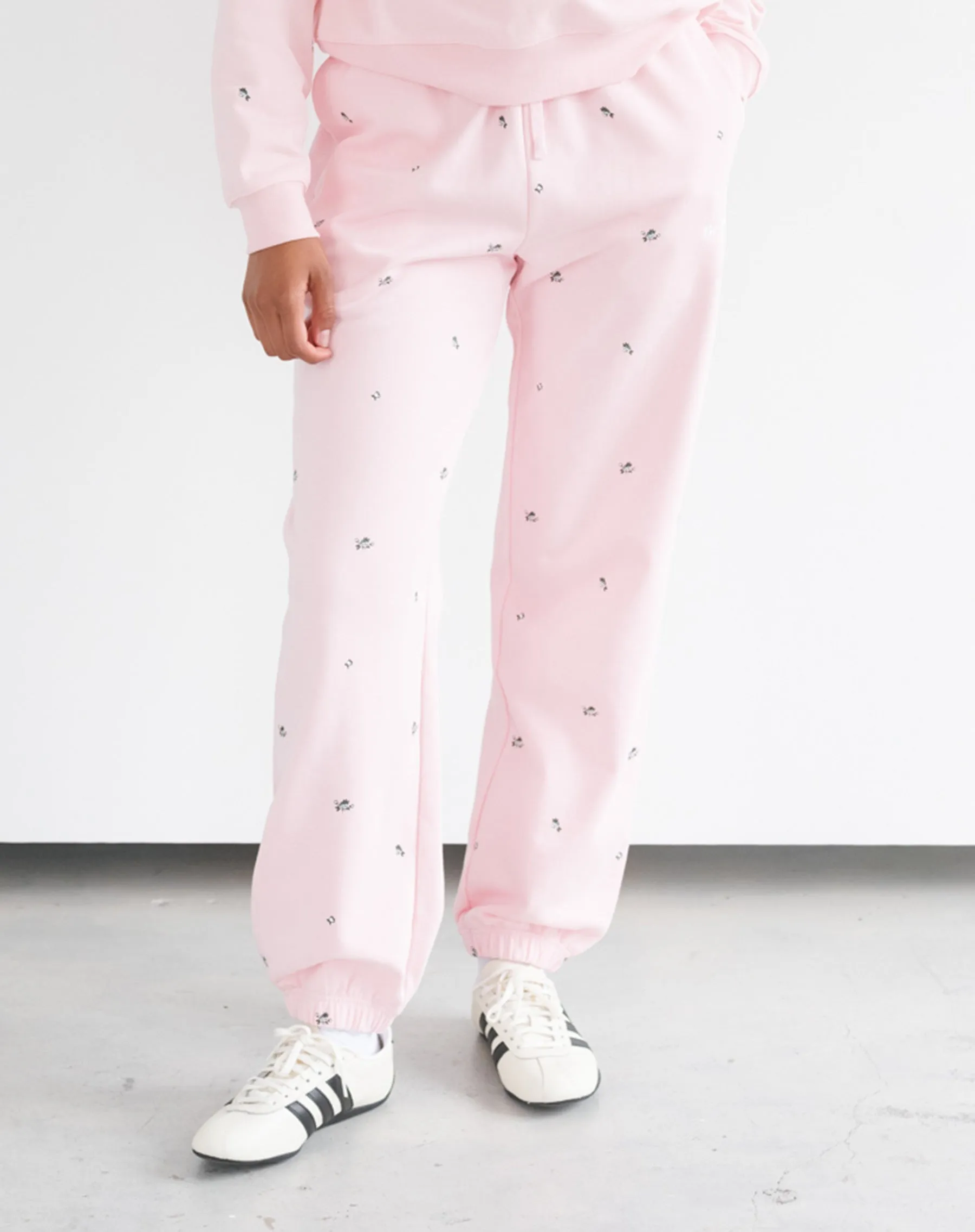 "Be Kind" All Over Floral Oversized Joggers sold by Brunette The Label product image thumbnail 3