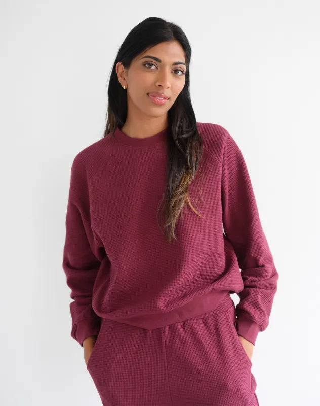 Waffle Raglan Shirt sold by Brunette The Label