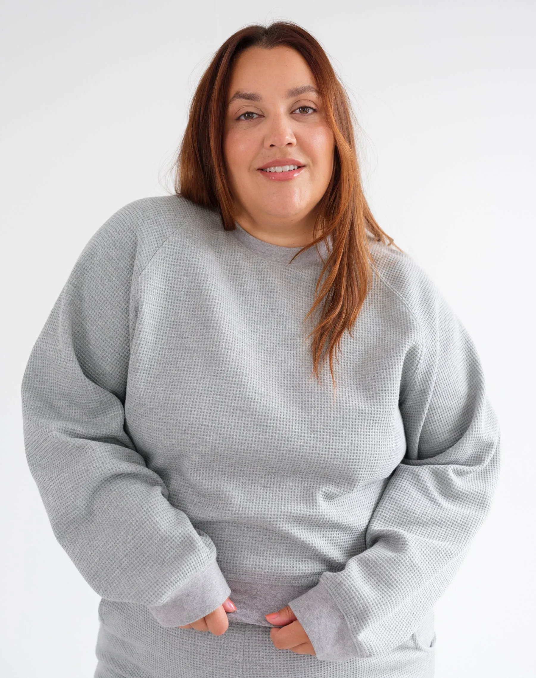 Waffle Raglan Shirt sold by Brunette The Label product image thumbnail 5