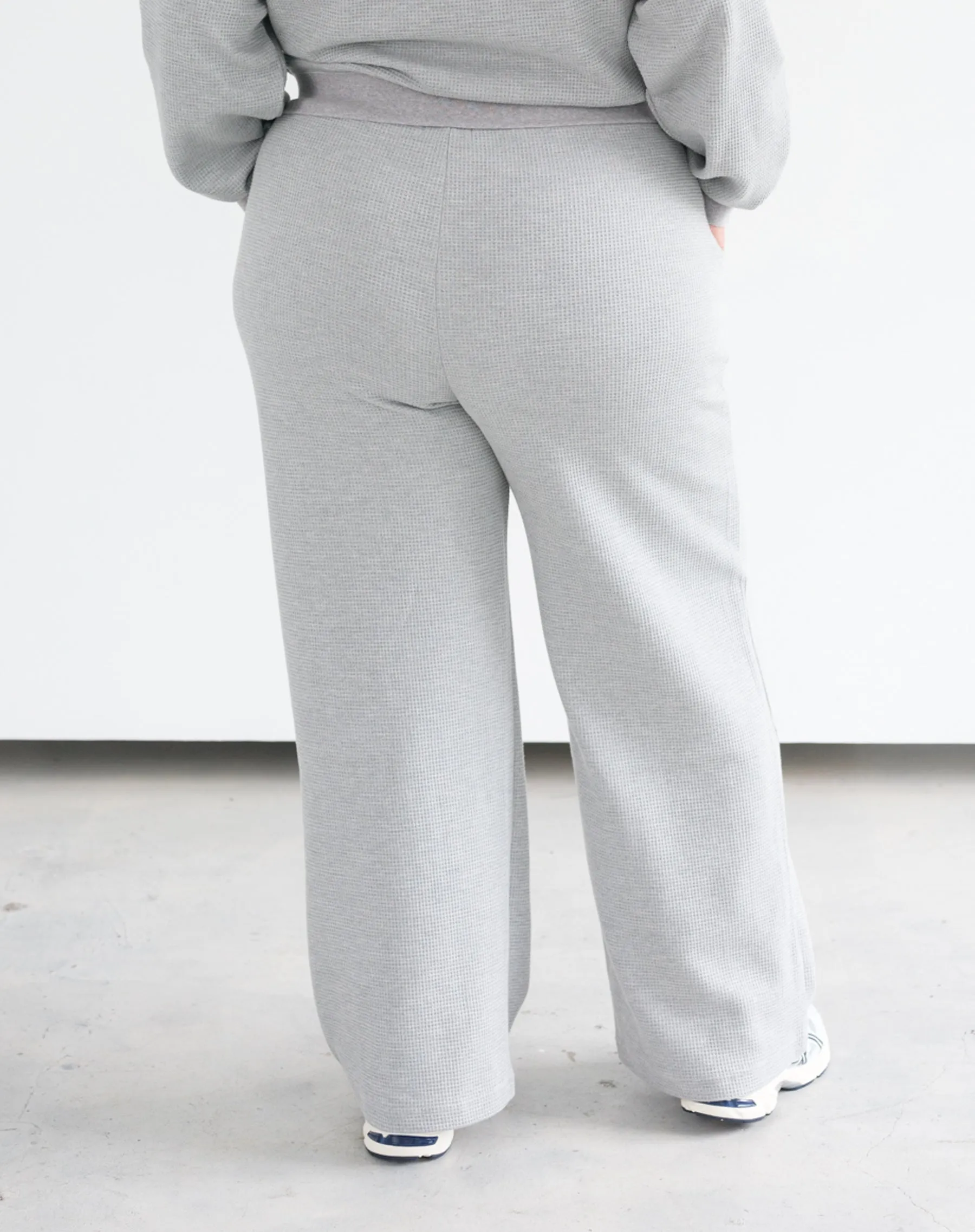 Waffle Wide Leg Pant sold by Brunette The Label product image thumbnail 2