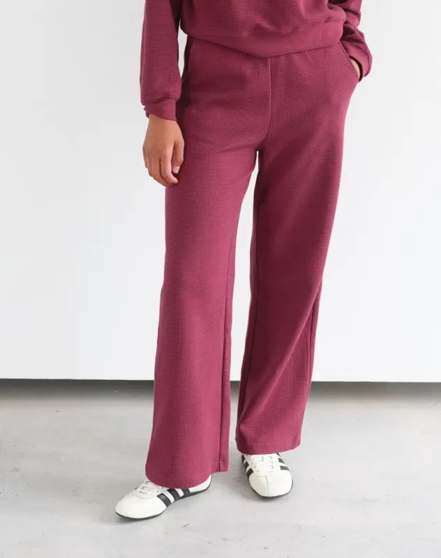 Waffle Wide Leg Pant sold by Brunette The Label