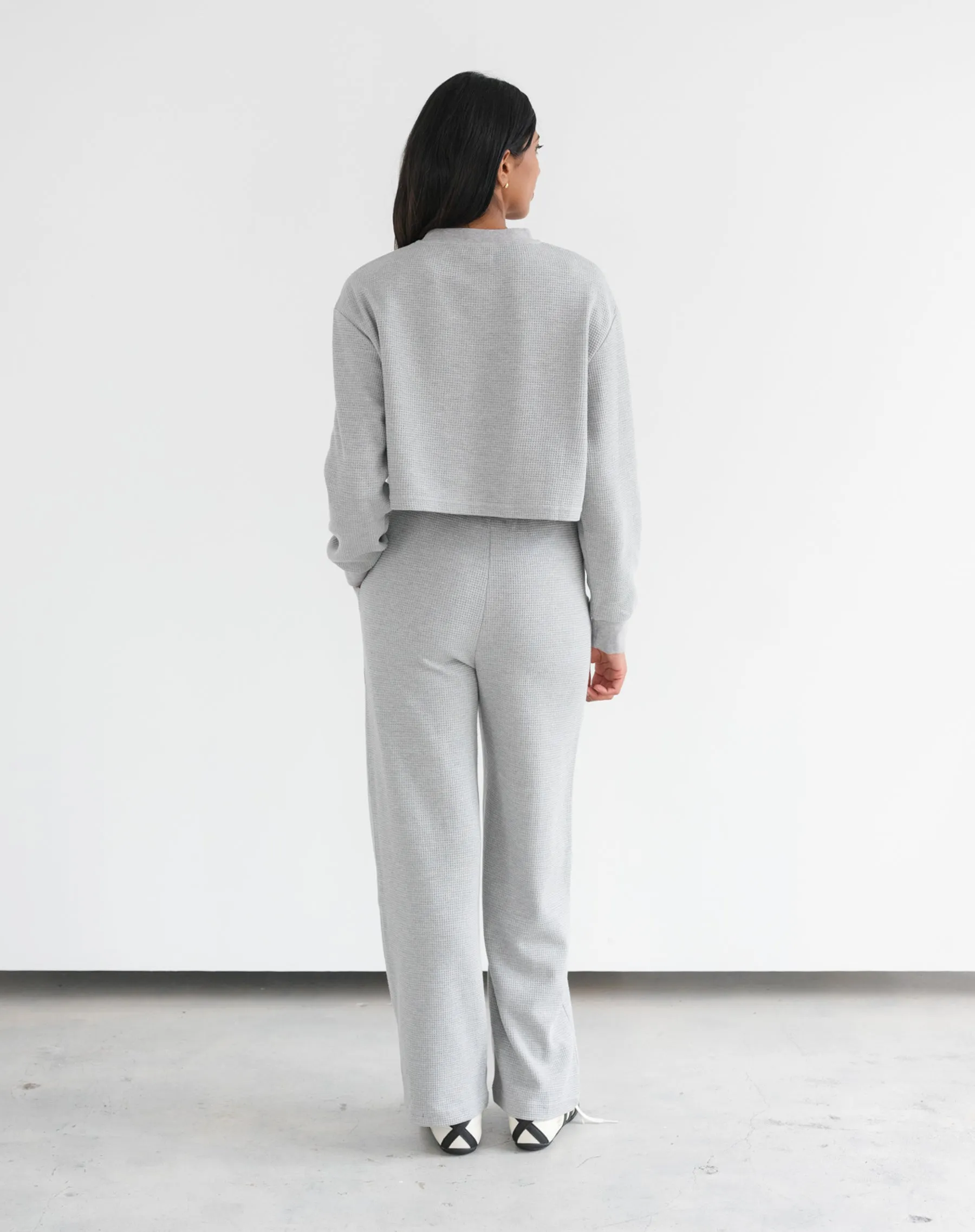 Waffle Boxy Shirt sold by Brunette The Label product image thumbnail 3