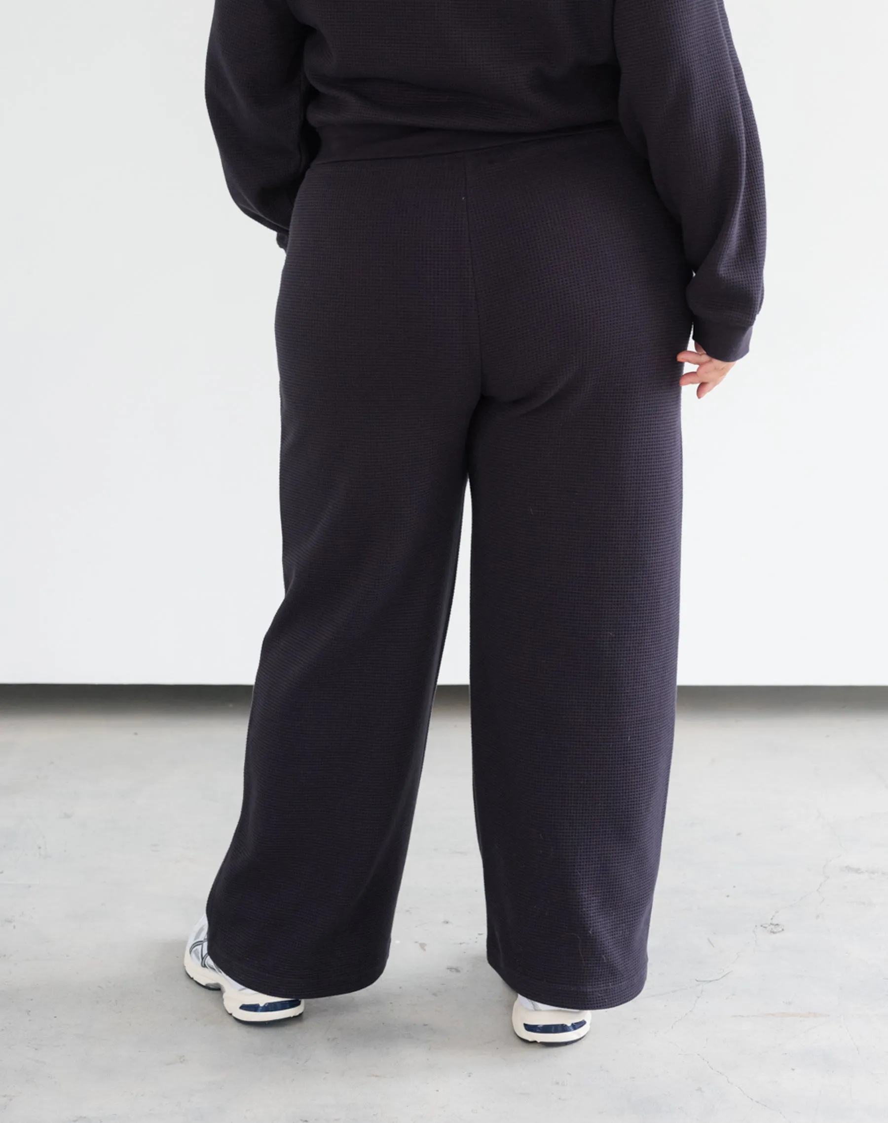 Waffle Wide Leg Pant sold by Brunette The Label product image thumbnail 2