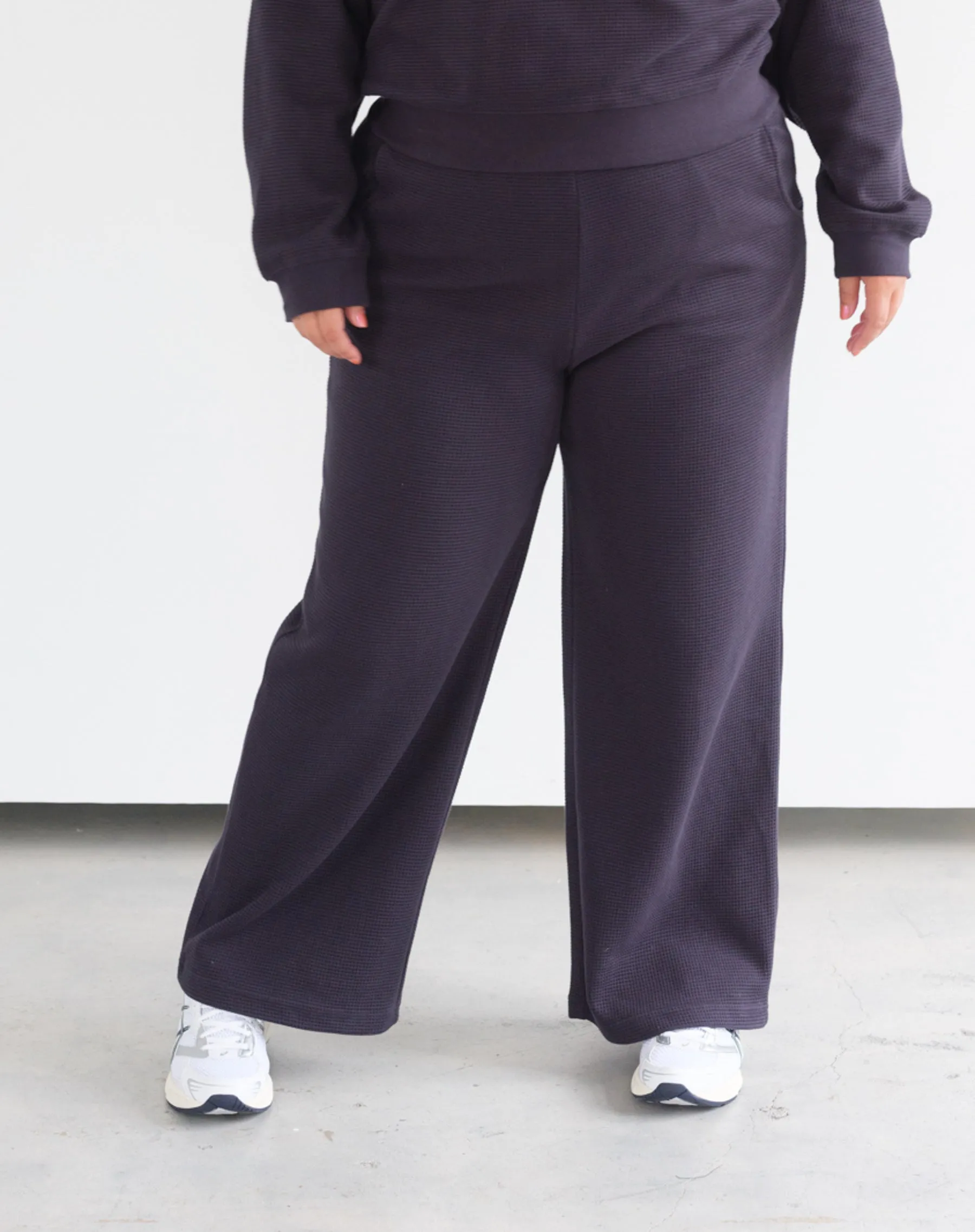 Waffle Wide Leg Pant sold by Brunette The Label
