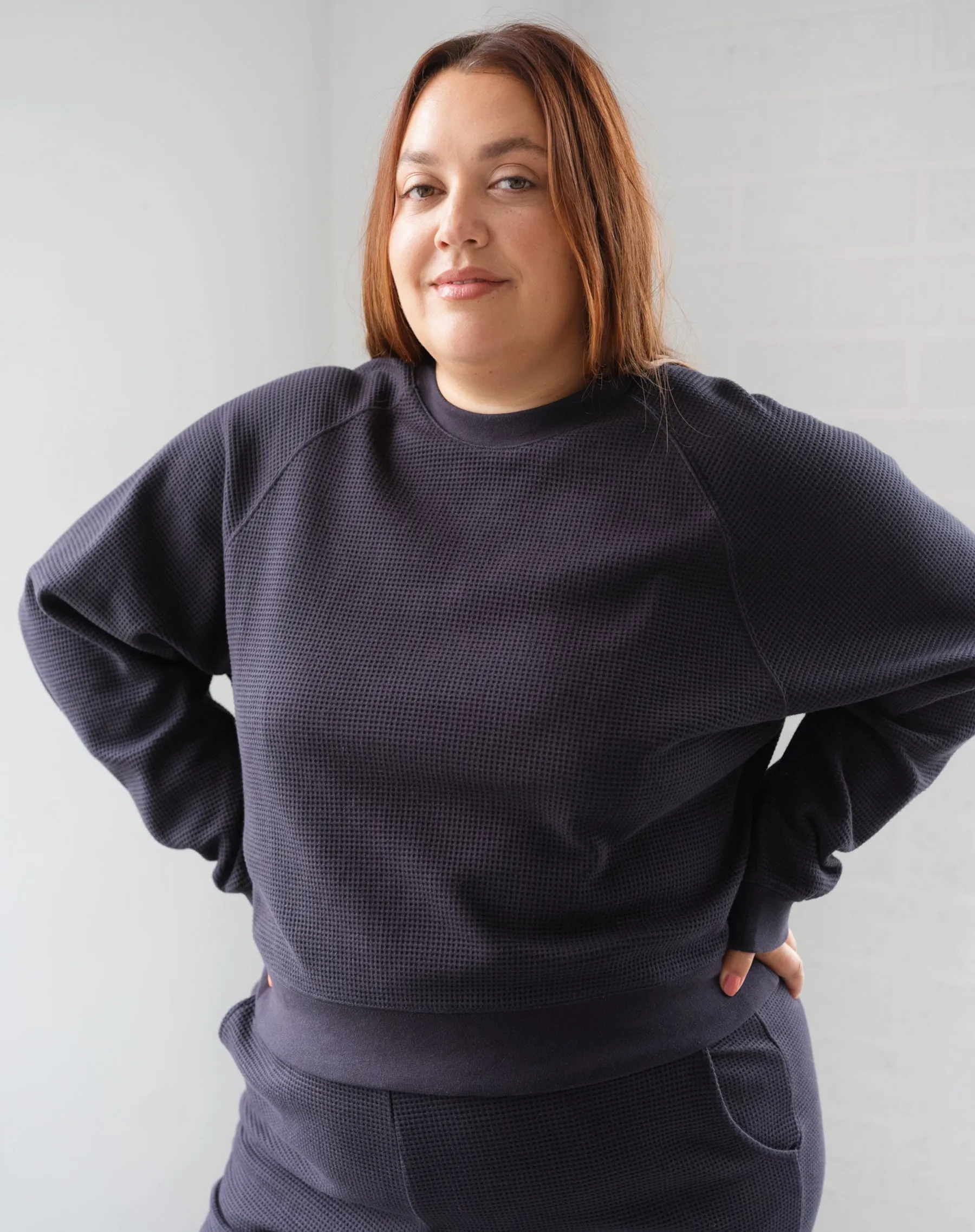 Waffle Raglan Shirt sold by Brunette The Label