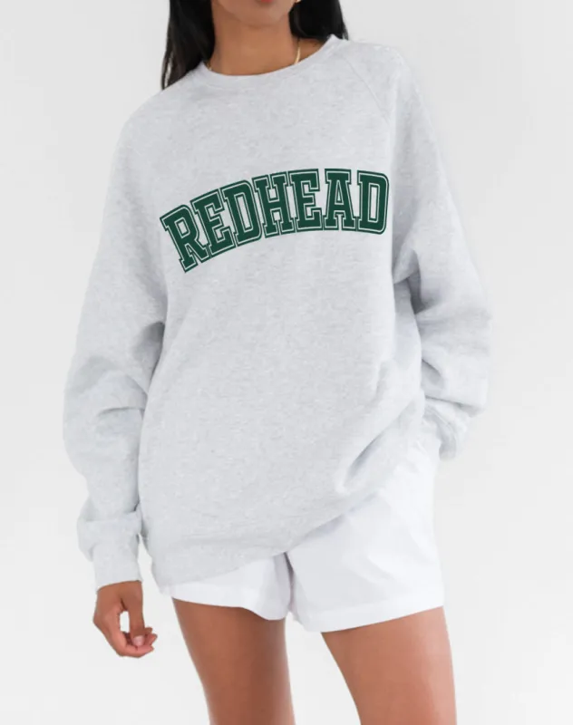 "Redhead" Varsity Hair Colour Not Your Boyfriend's Crew sold by Brunette The Label