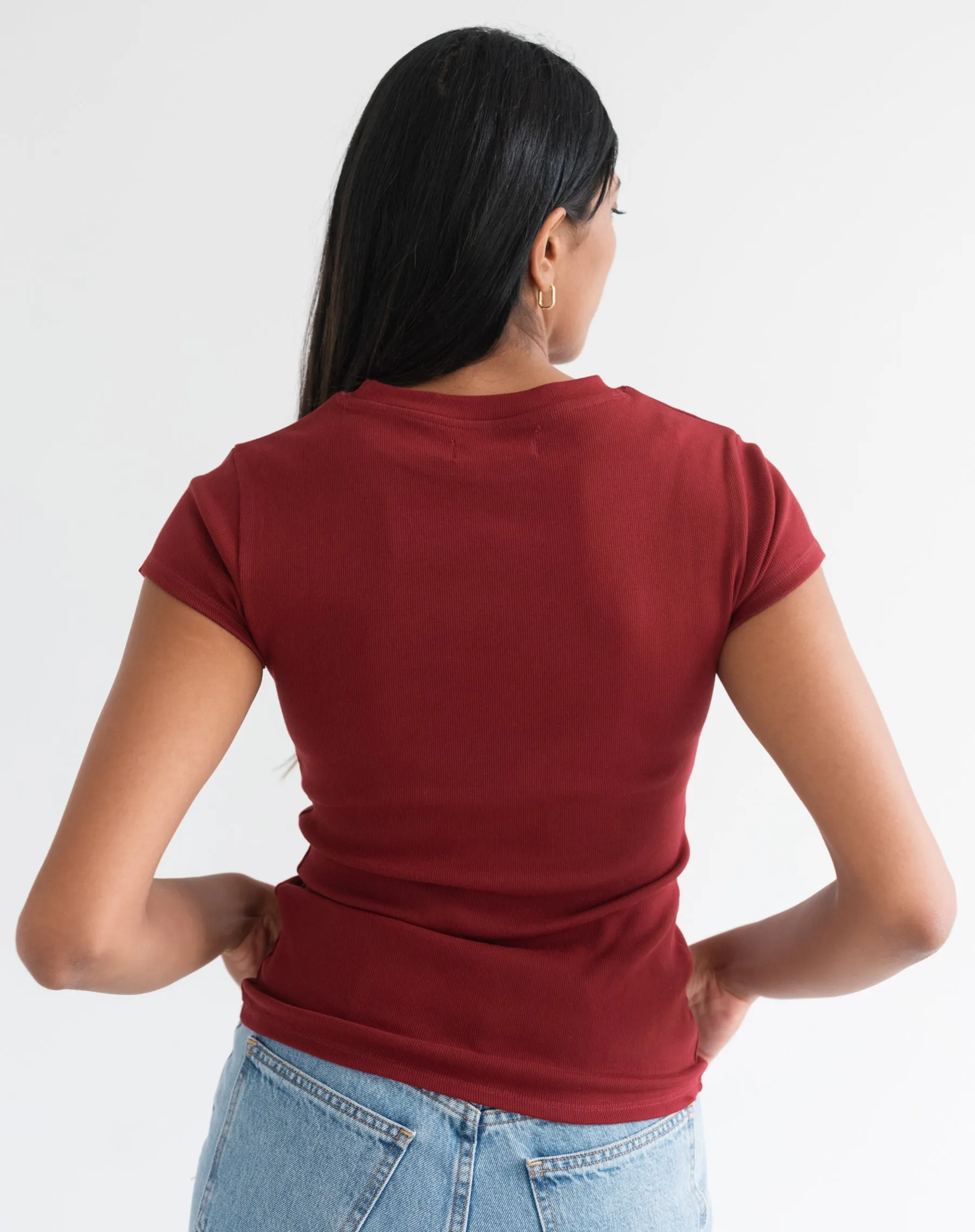 Ribbed Tee sold by Brunette The Label product image thumbnail 3