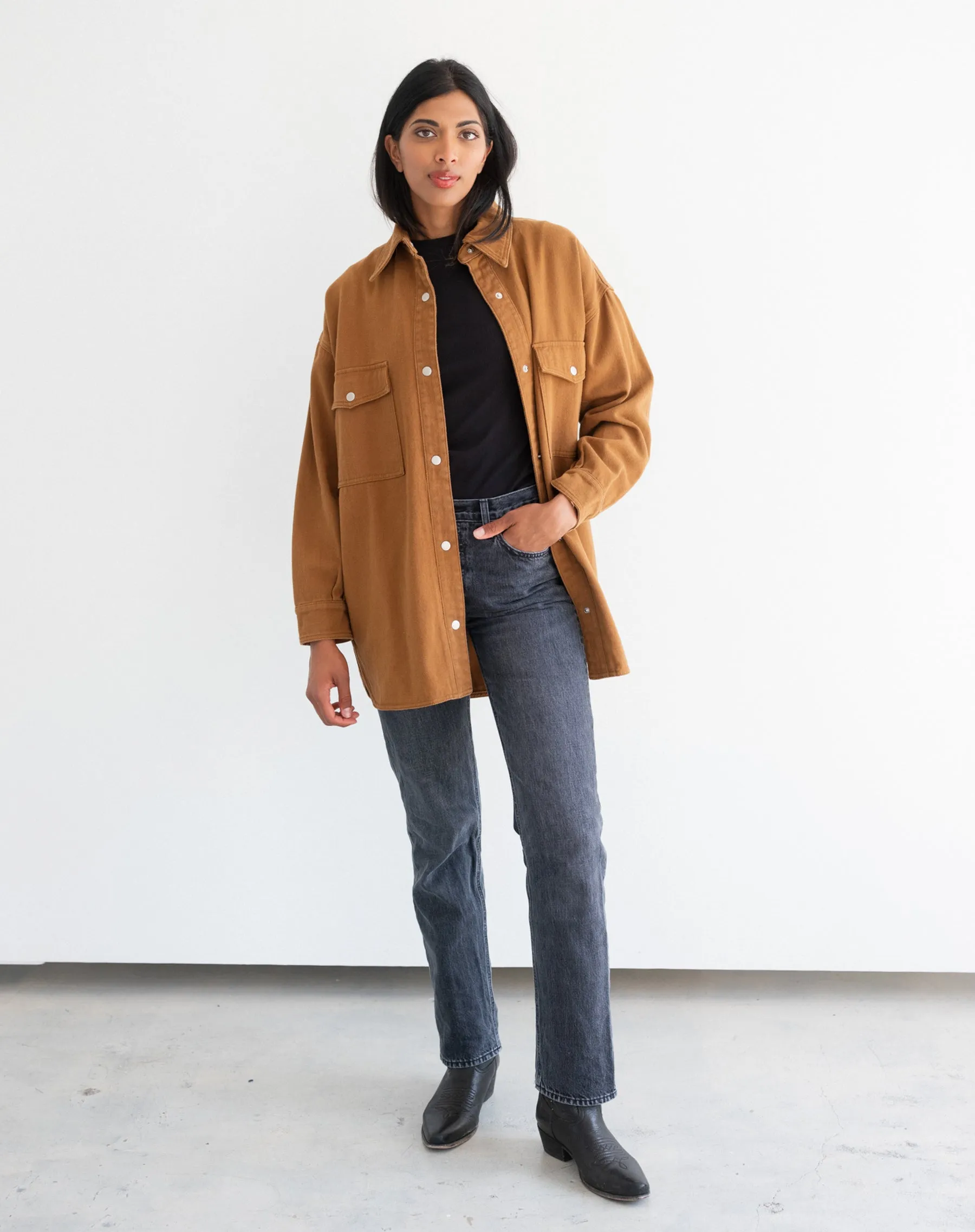 Denim Twill Jacket sold by Brunette The Label product image thumbnail 3