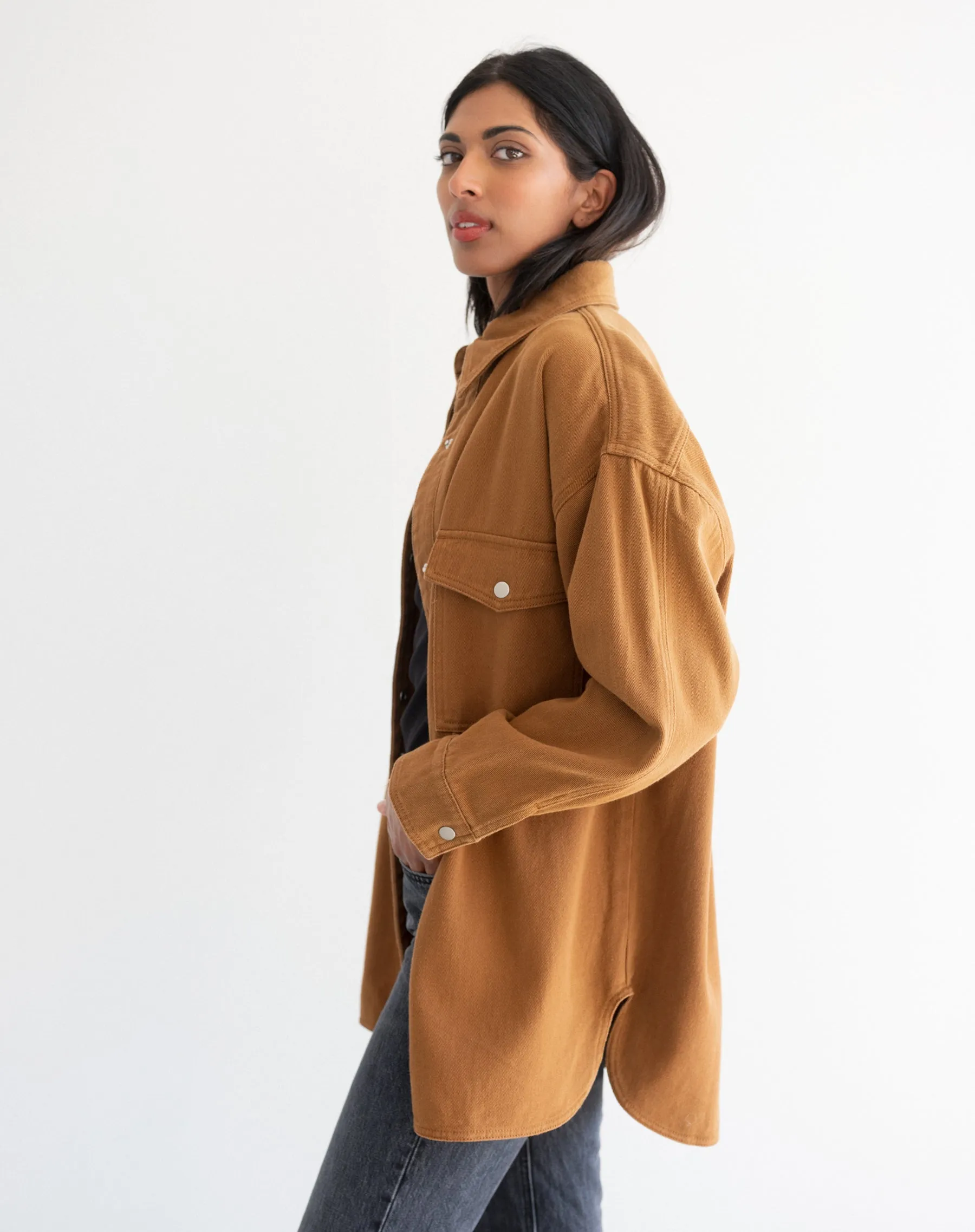 Denim Twill Jacket sold by Brunette The Label product image thumbnail 4