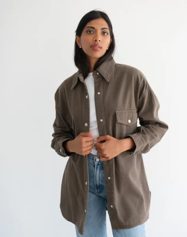 Denim Twill Jacket sold by Brunette The Label