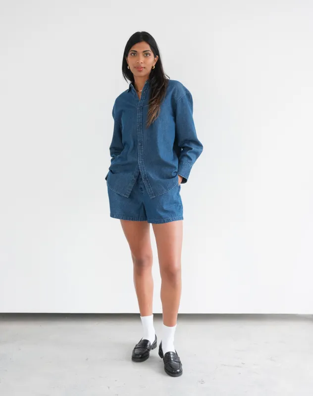 Denim Button Up Shirt sold by Brunette The Label