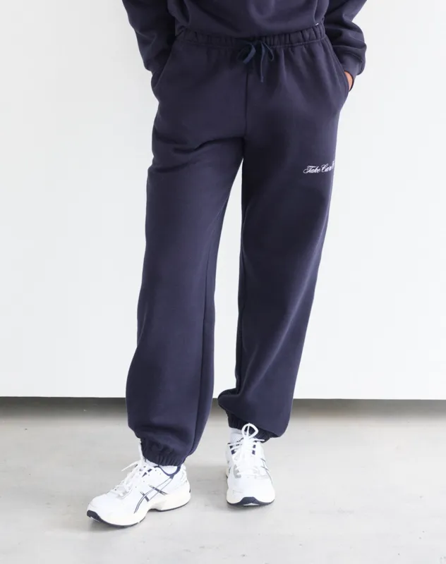 "Take Care Club" Oversized Joggers sold by Brunette The Label