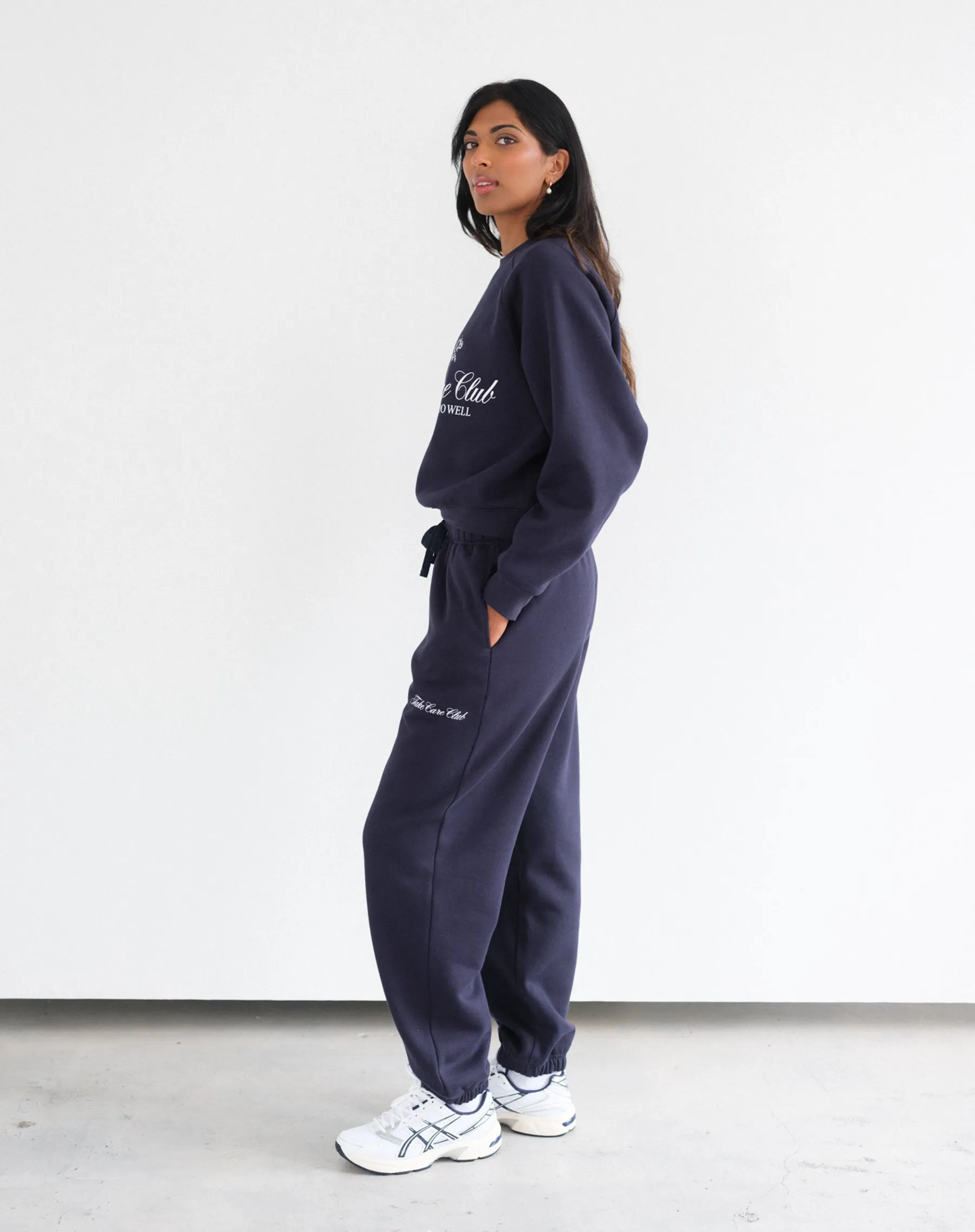 "Take Care Club" Oversized Joggers sold by Brunette The Label product image thumbnail 4