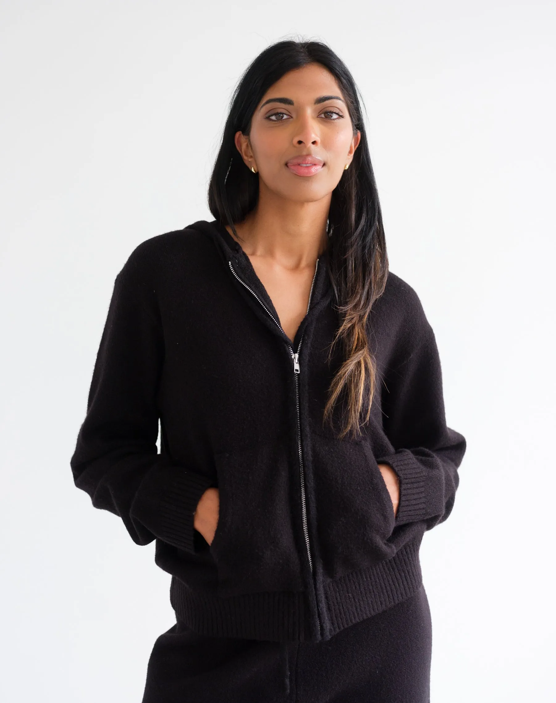 Full Zip Knit Sweater sold by Brunette The Label product image thumbnail 3