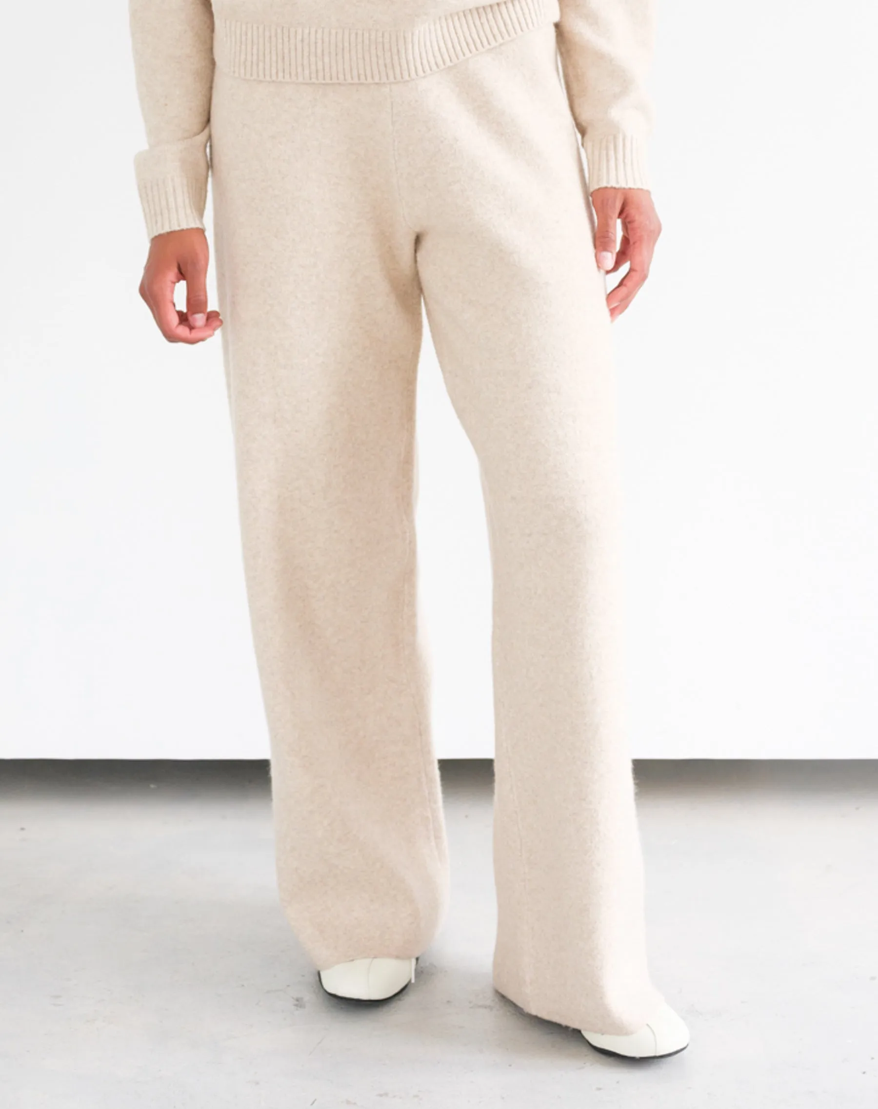 Knitted Wide Leg Pants sold by Brunette The Label product image thumbnail 2