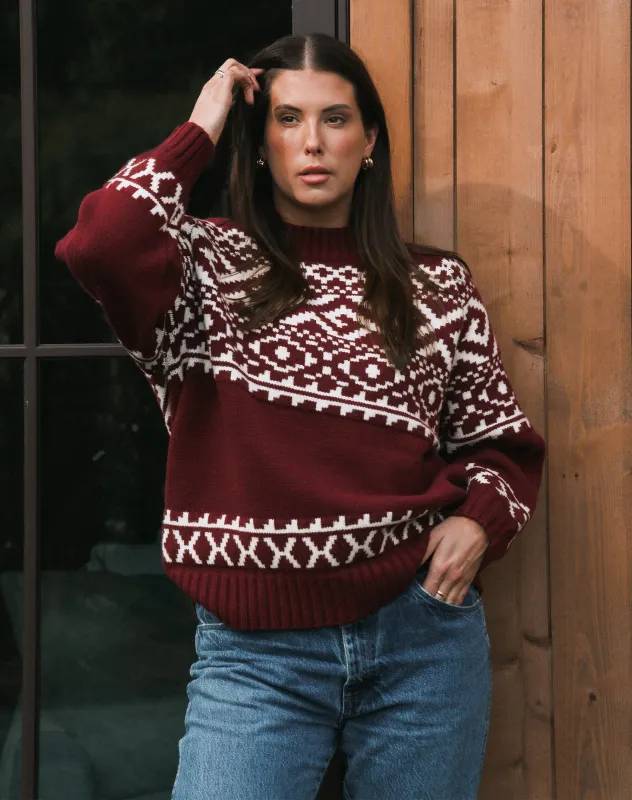 Fair Isle Knit Sweater sold by Brunette The Label
