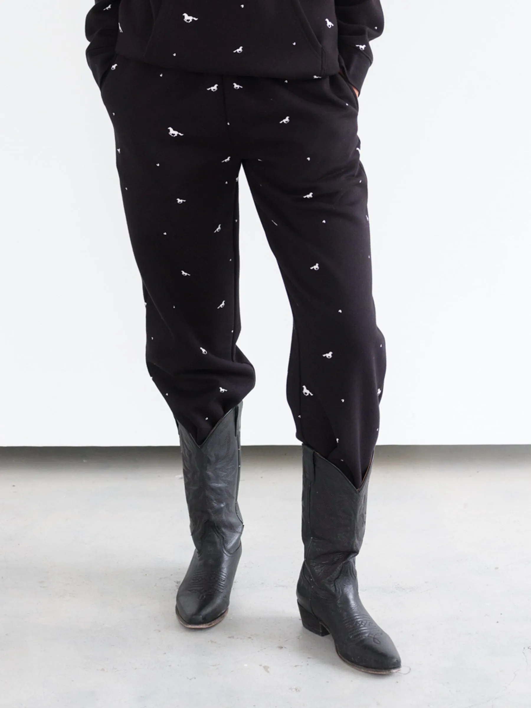 All Over Horse Oversized Jogger sold by Brunette The Label