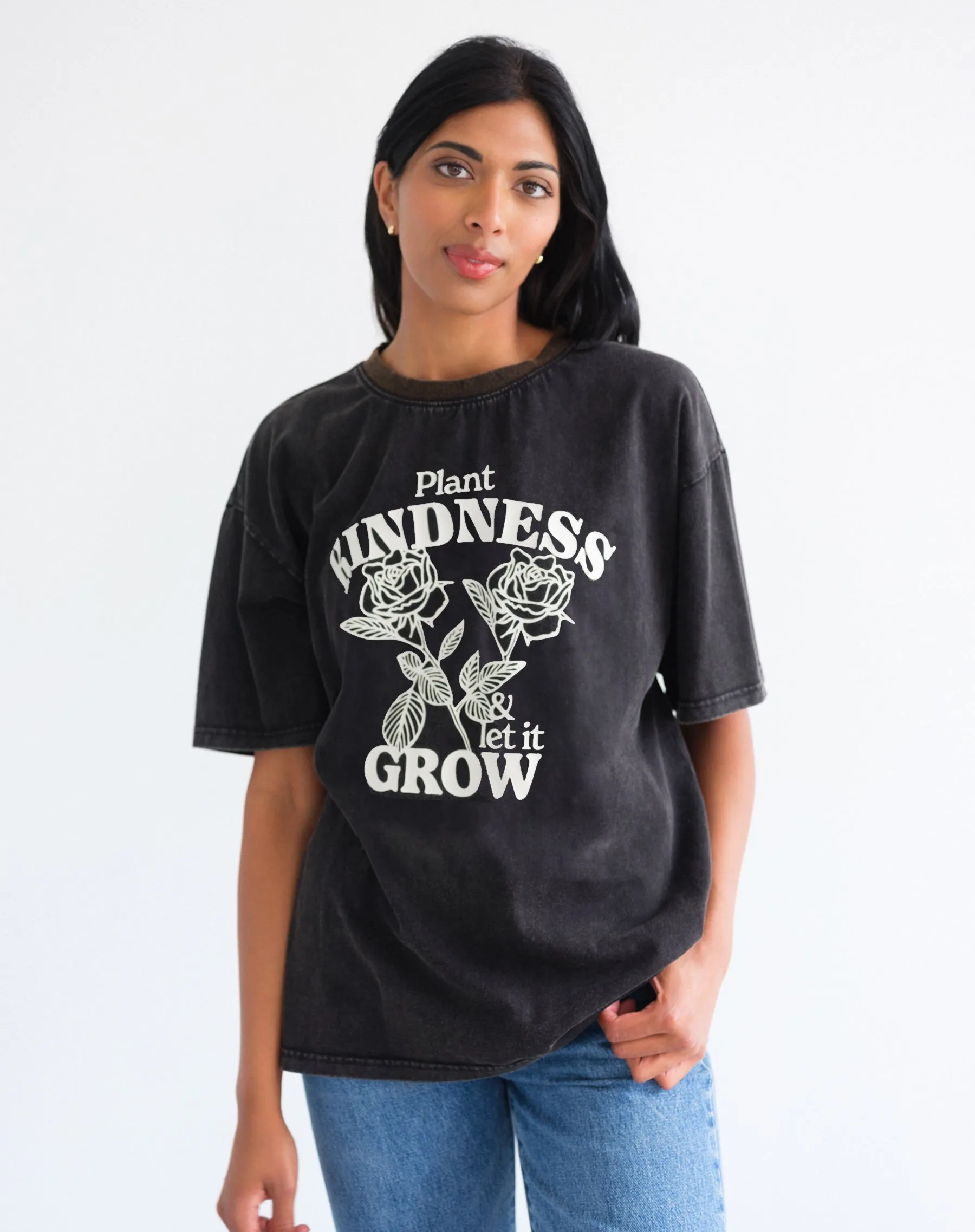 "Kindness" Oversized Tee sold by Brunette The Label