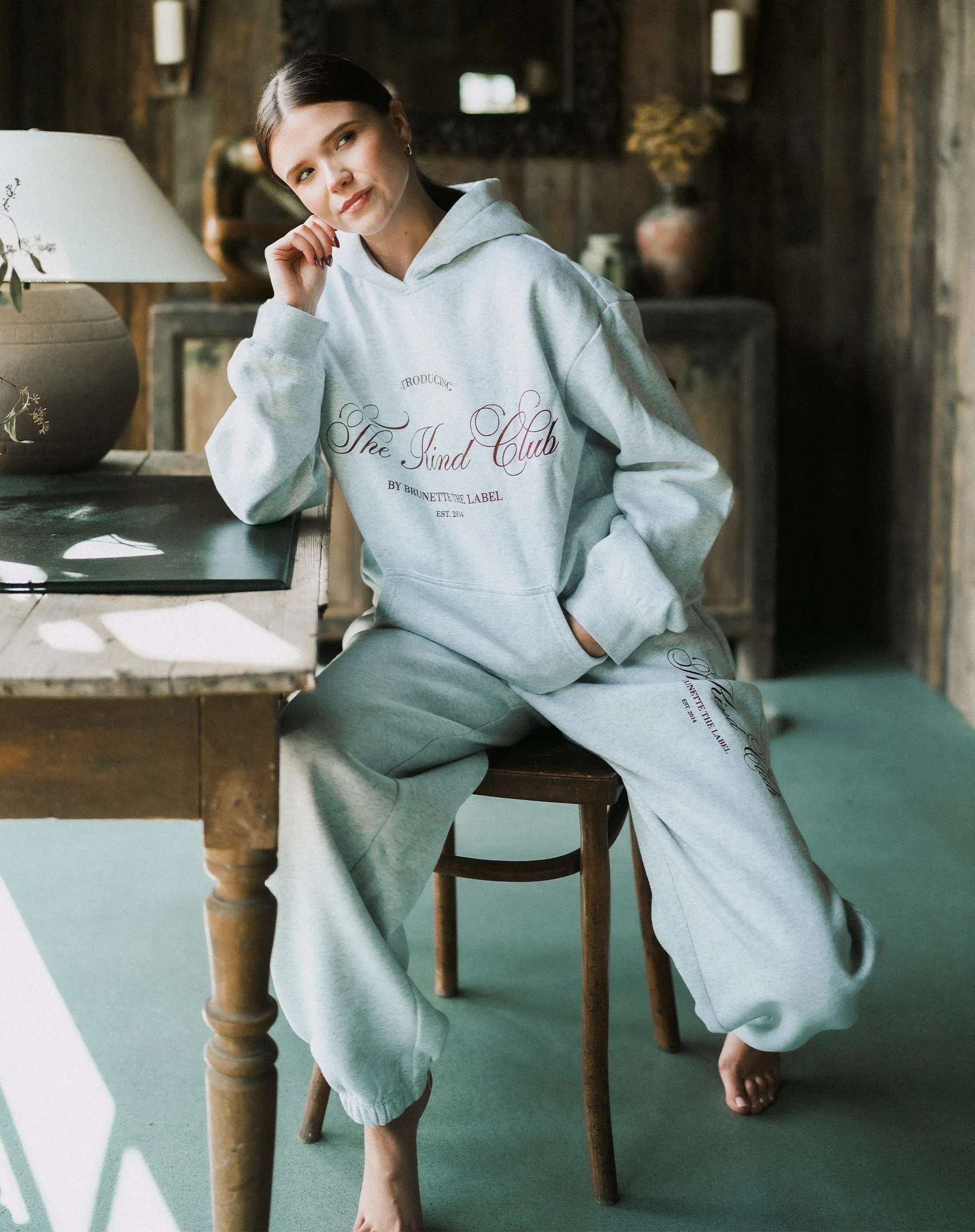 "Kind Club" Oversized Jogger sold by Brunette The Label product image thumbnail 4