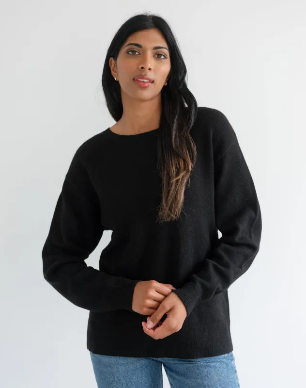 Oversized Knit Crew made by Brunette The Label