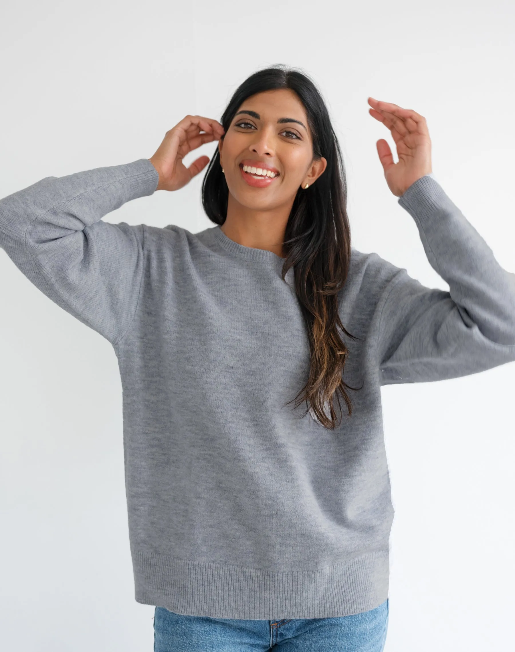 Oversized Knit Crew sold by Brunette The Label product image thumbnail 5