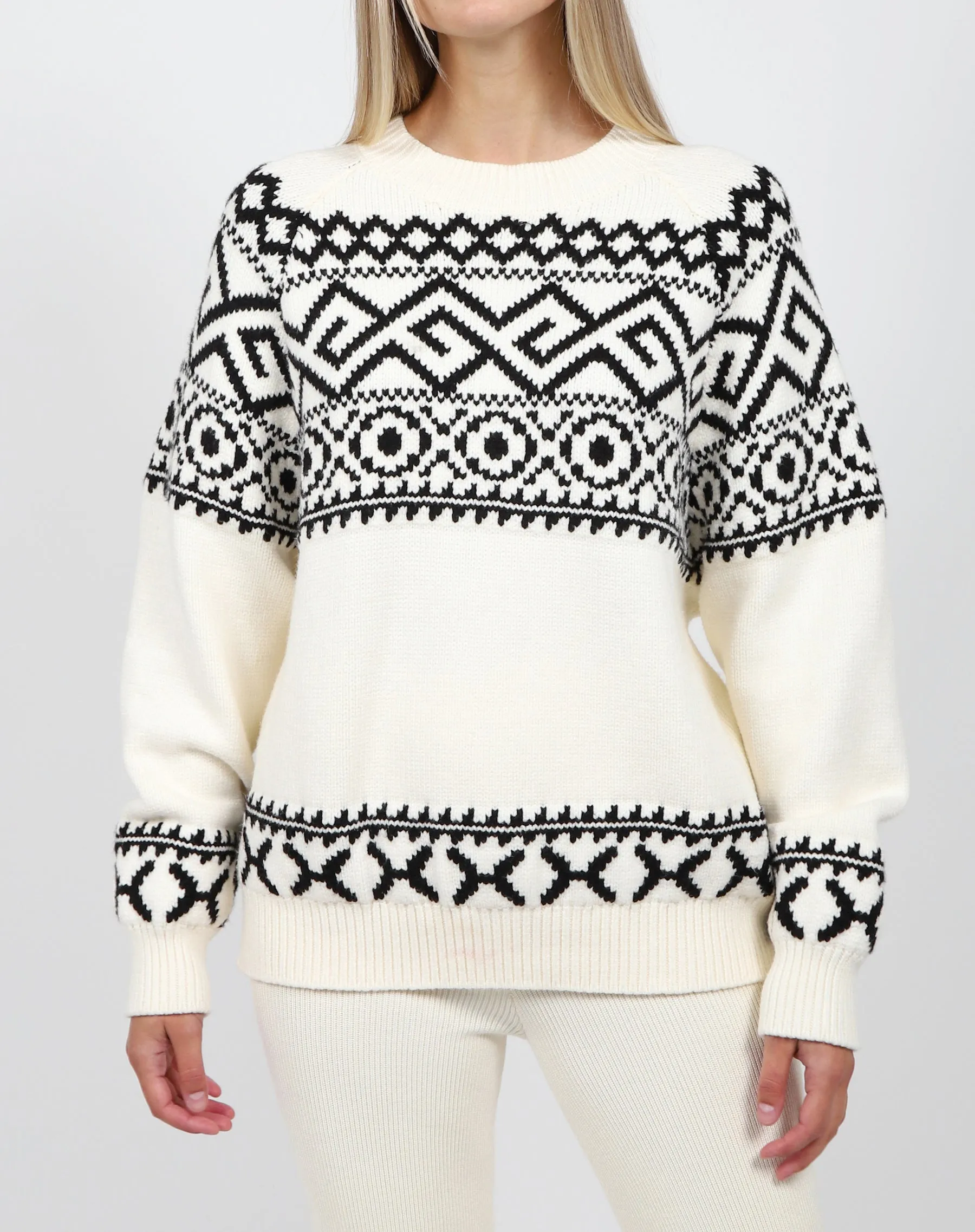 Fair Isle Knit Sweater sold by Brunette The Label product image thumbnail 4