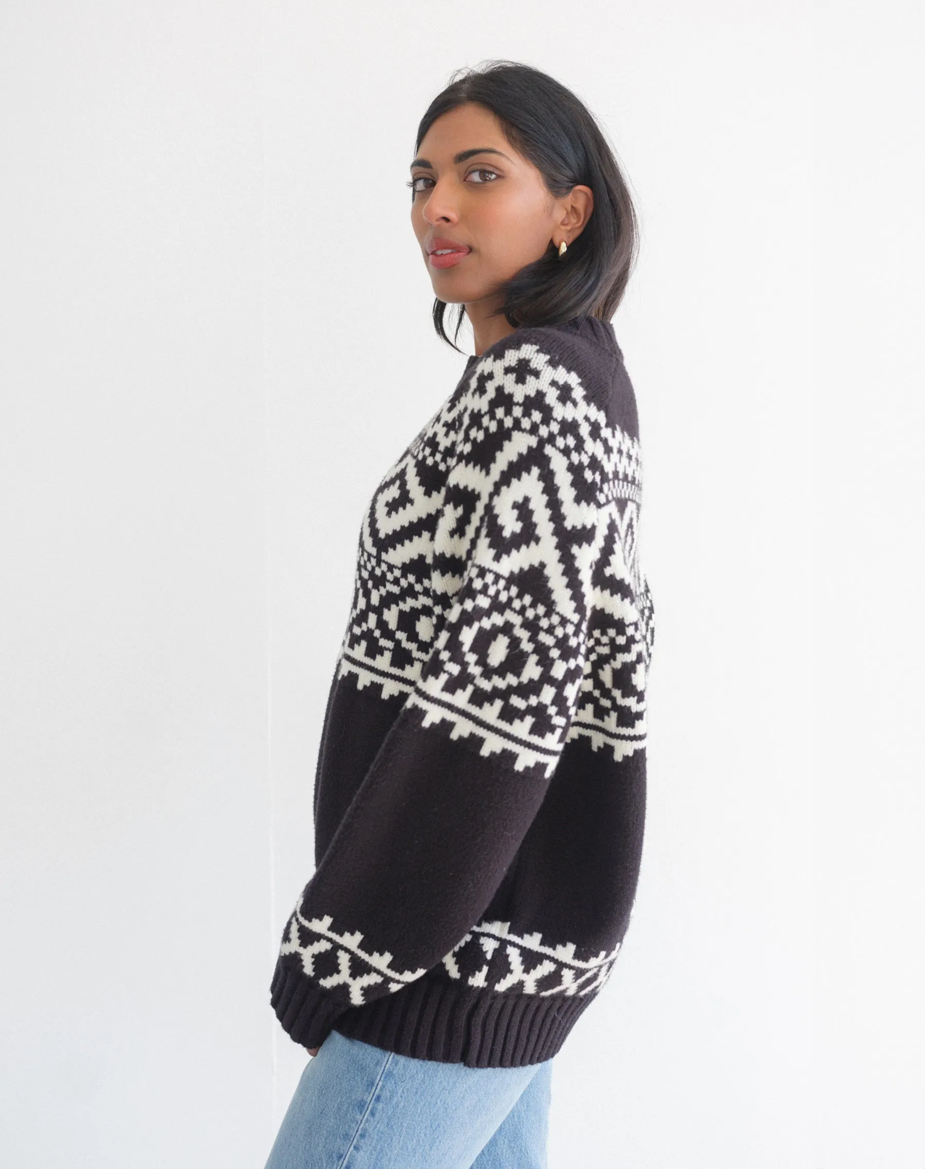 Fair Isle Knit Sweater sold by Brunette The Label product image thumbnail 2