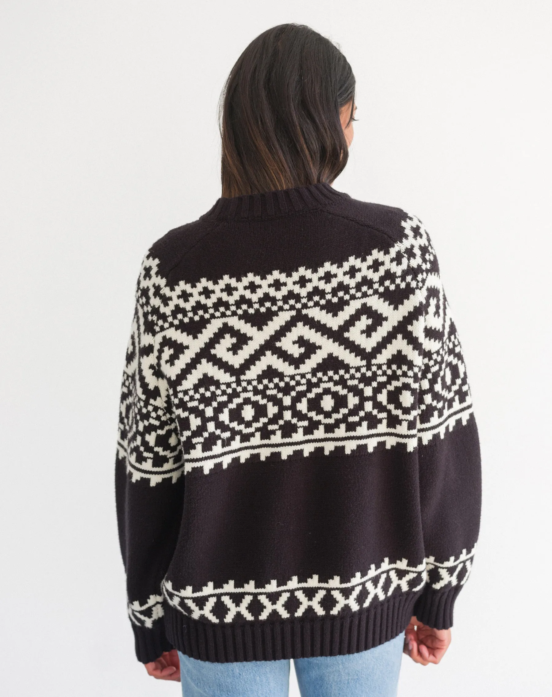 Fair Isle Knit Sweater sold by Brunette The Label product image thumbnail 3