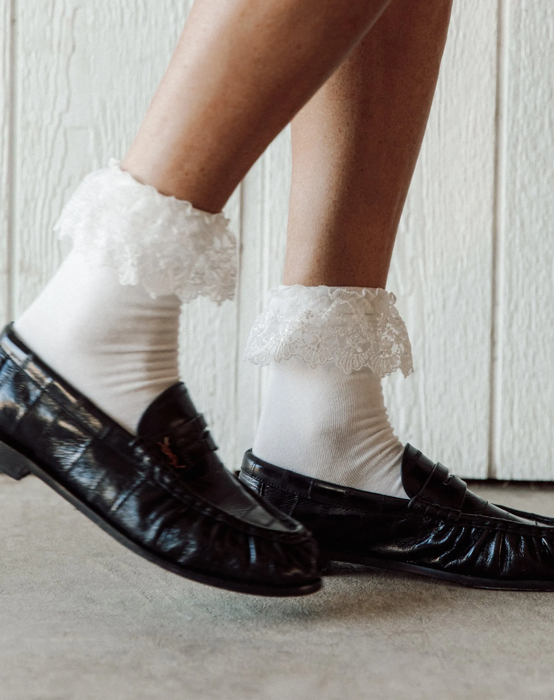 Lace Trim Socks sold by Brunette The Label product image thumbnail 2