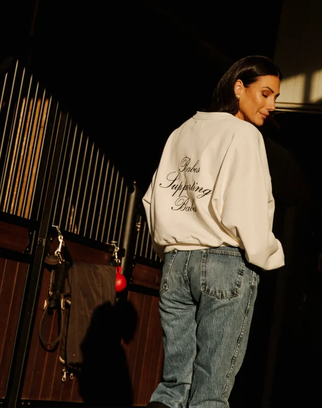 "Babes Supporting Babes" Girlfriend Crew sold by Brunette The Label