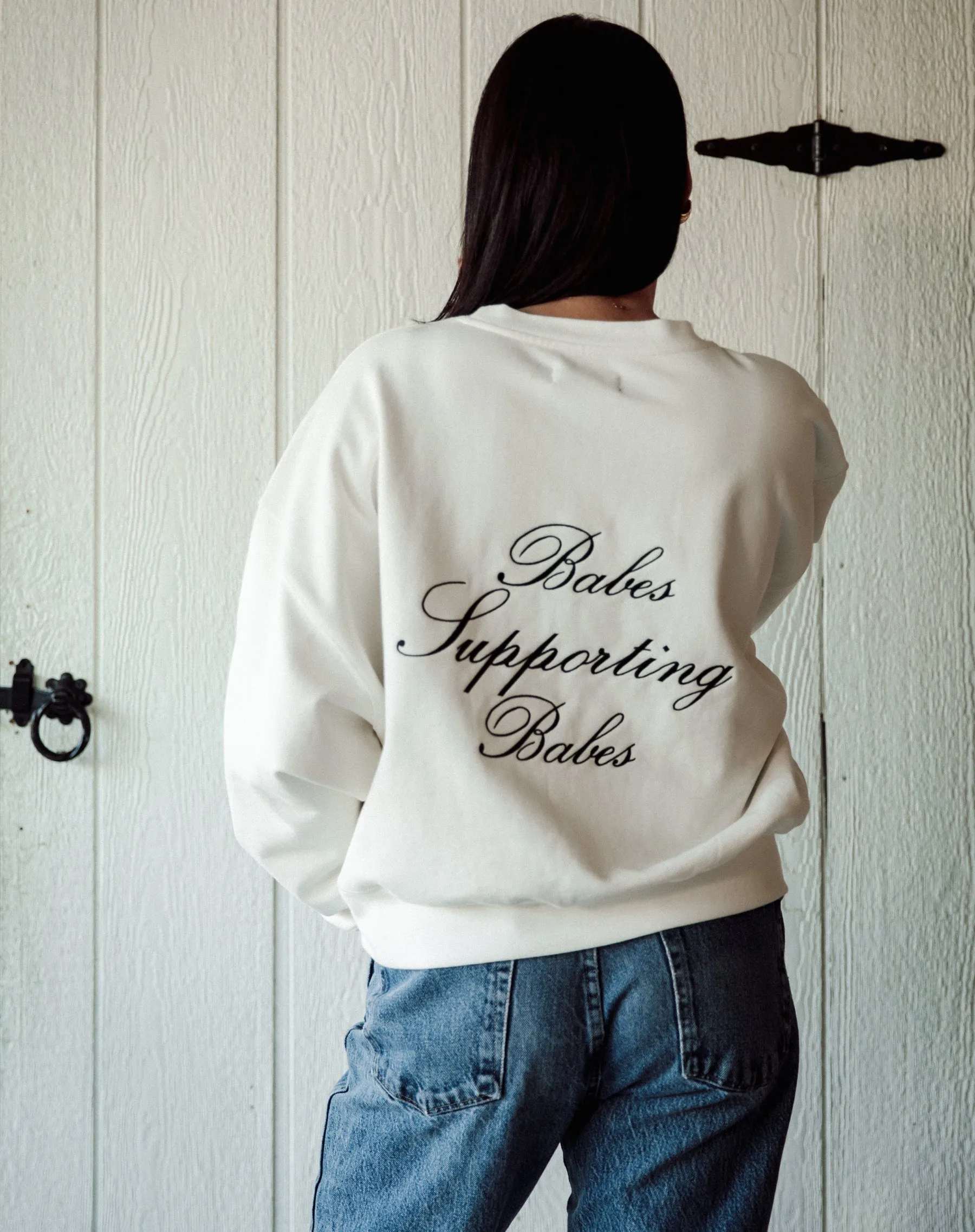 "Babes Supporting Babes" Girlfriend Crew sold by Brunette The Label product image thumbnail 3