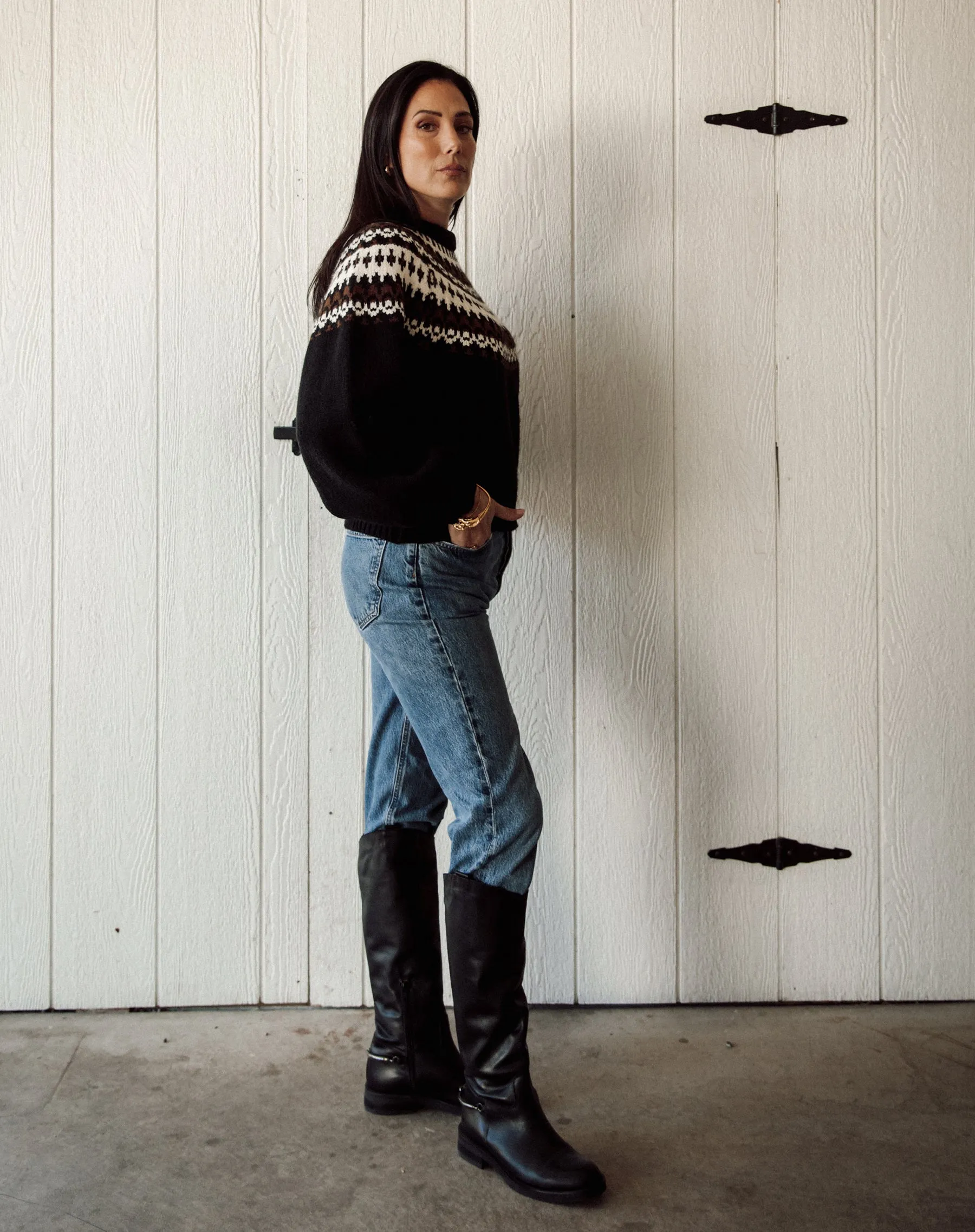 Fair Isle Jacquard Sweater sold by Brunette The Label product image thumbnail 3