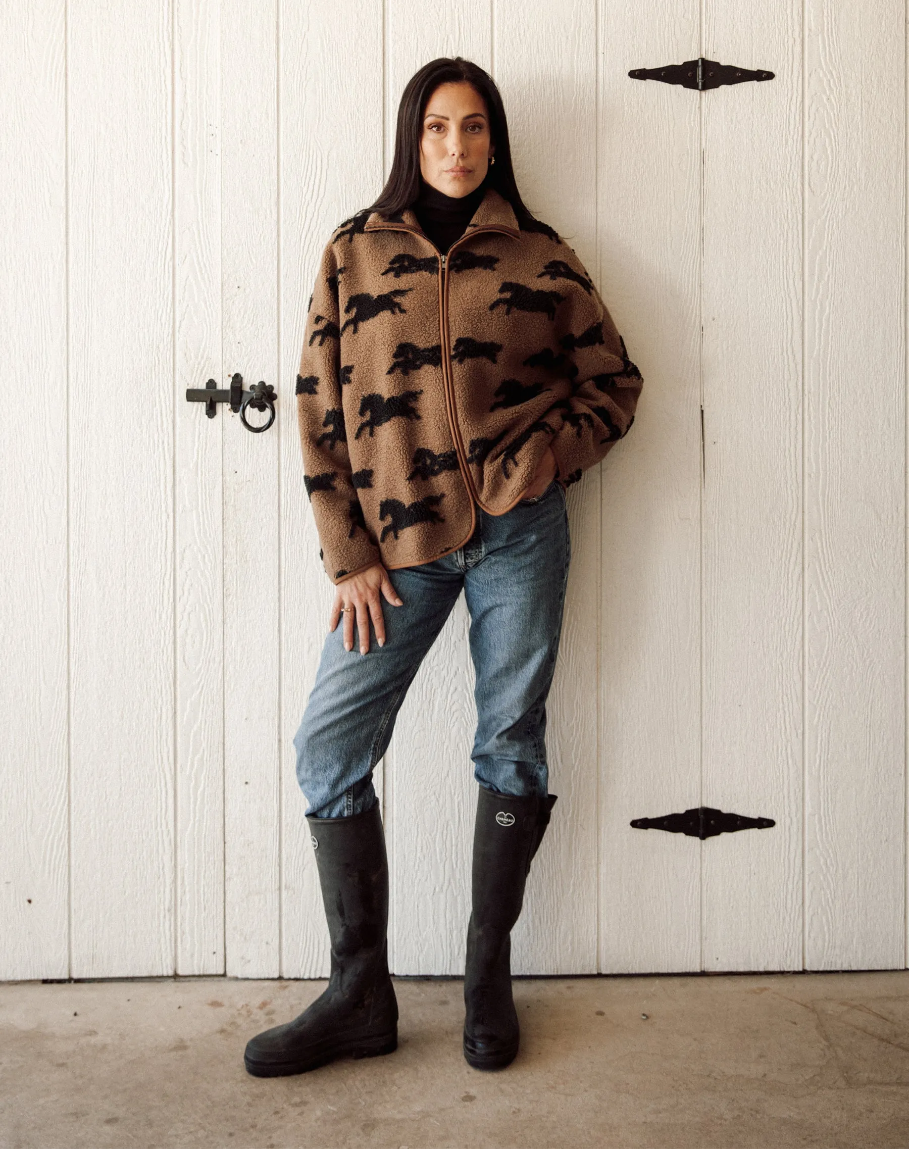 Horse Sherpa Jacket sold by Brunette The Label