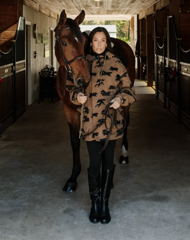 Horse Sherpa Parka sold by Brunette The Label