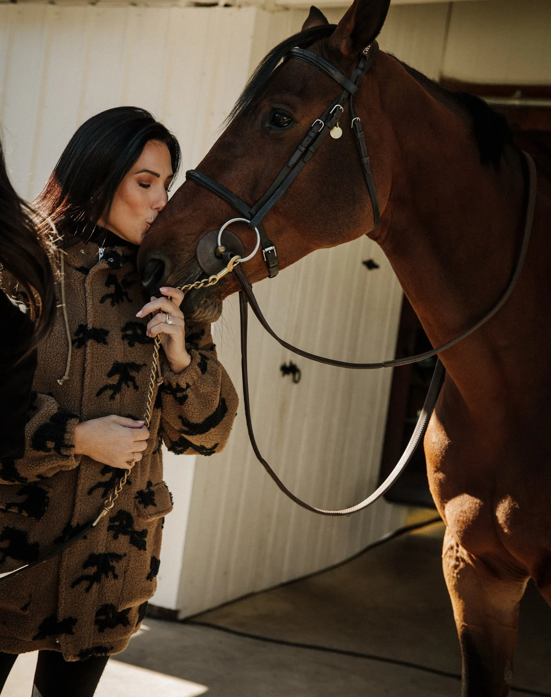 Horse Sherpa Parka sold by Brunette The Label product image thumbnail 2