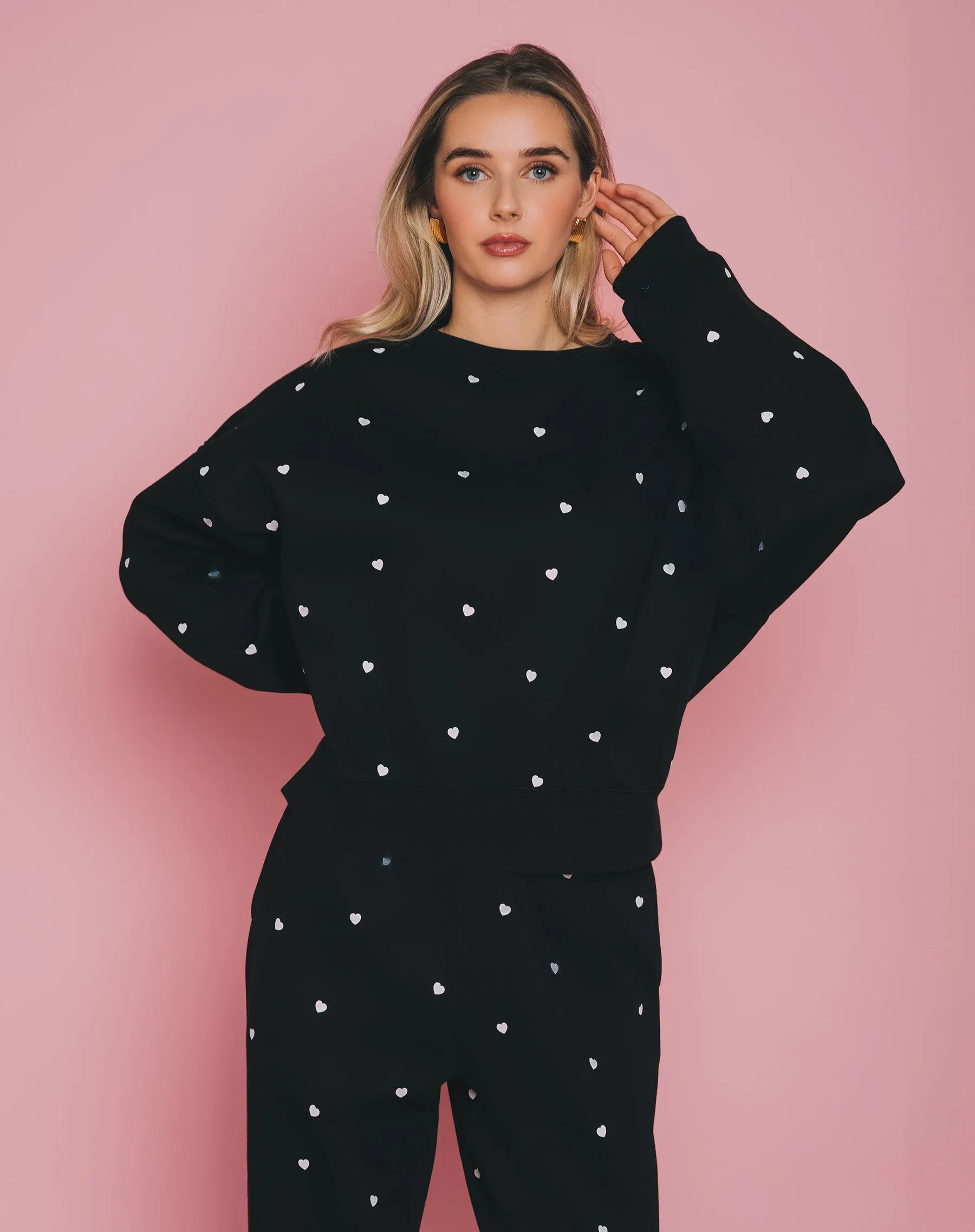 Tiny Heart Girlfriend Crew sold by Brunette The Label product image thumbnail 2