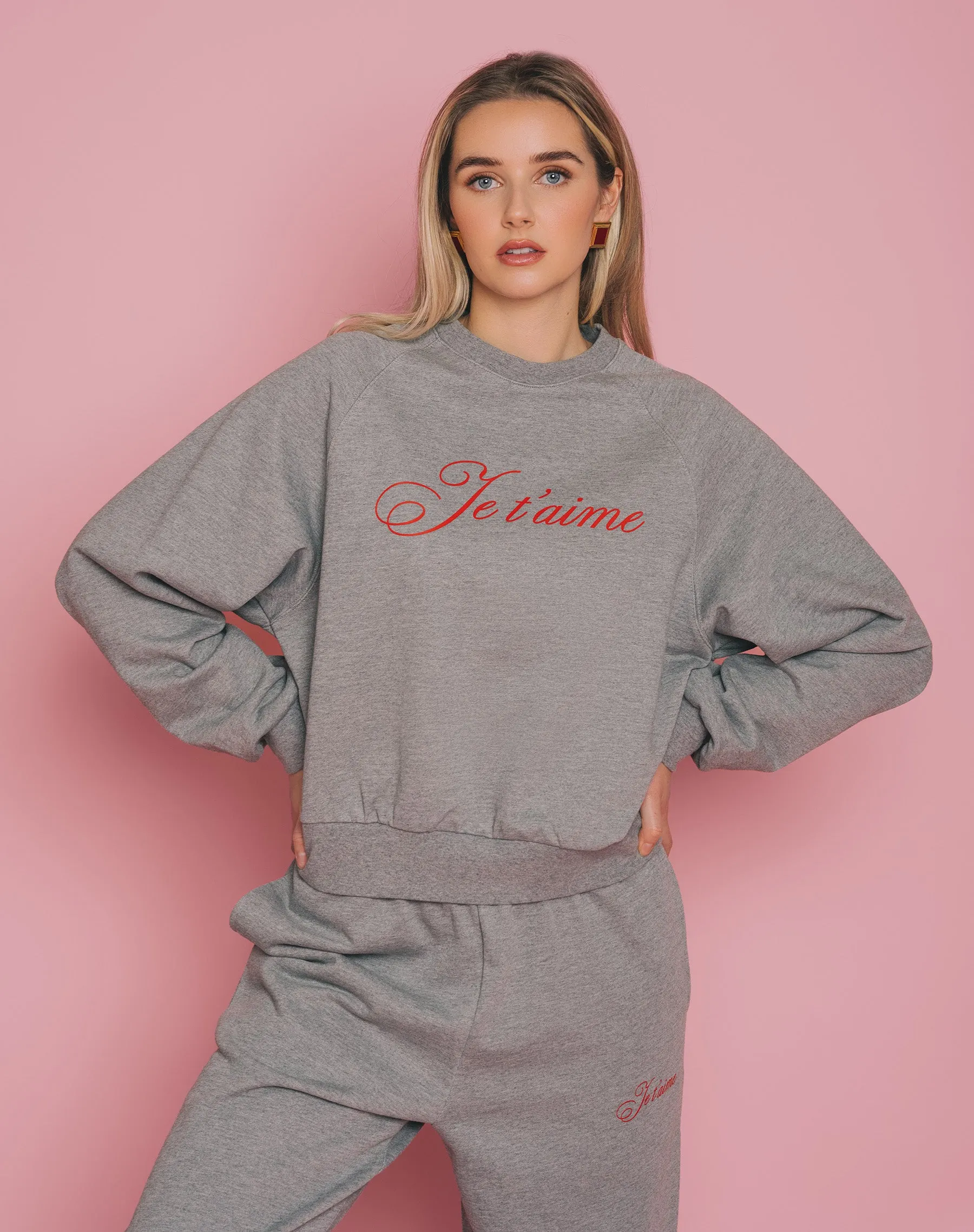 "Je t'aime" Cousin Crew sold by Brunette The Label product image thumbnail 2