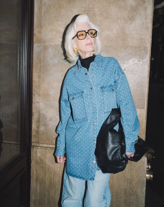 Denim Heart Jacket sold by Brunette The Label